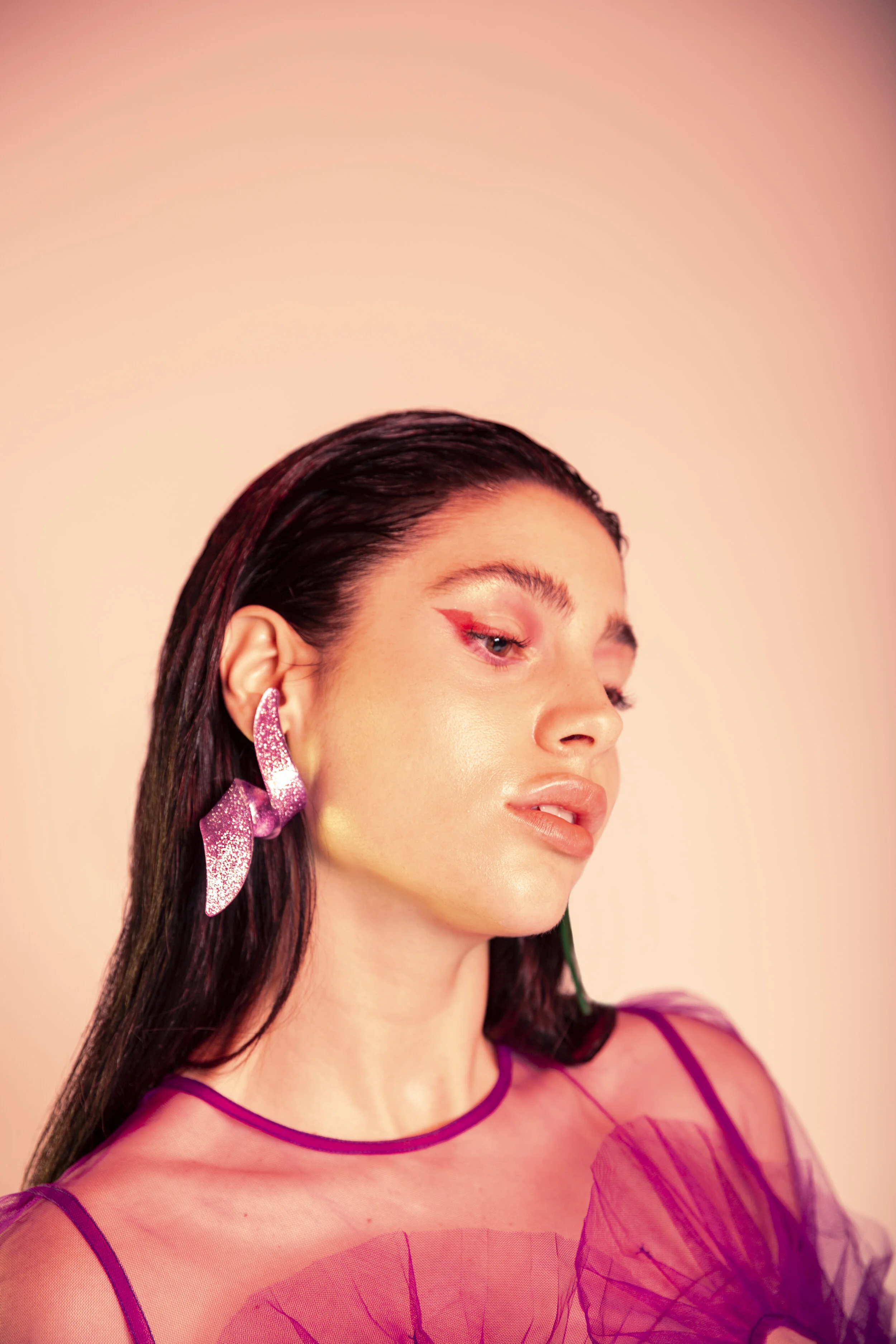 Photographer/Retoucher: Chiara Clemot Model: Isabella Bonifazio Makeup Artist: Reika Vetti Wardrobe Stylist/Art Director: Aziz Ben Chamkha Wardrobe Stylist: Chiara Caporossi Assistant: Sharon Corinto Wardrobe Credits: Earrings: Chiara BC