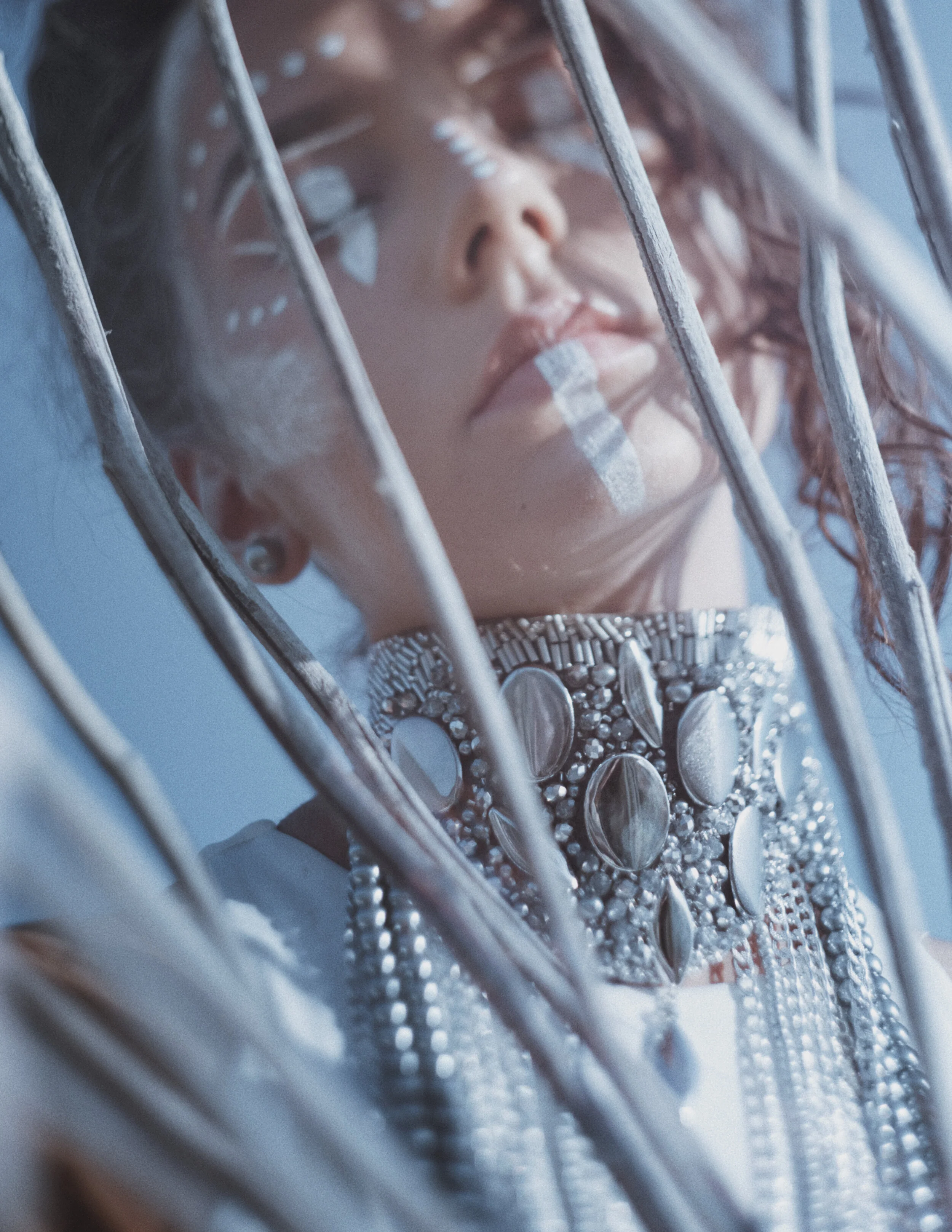 Photographer: Anna Melnikova Female Model/Makeup Artist/Hair Stylist: Beatrise Tretjakova Accessory Designer: Viktorija Presnakova