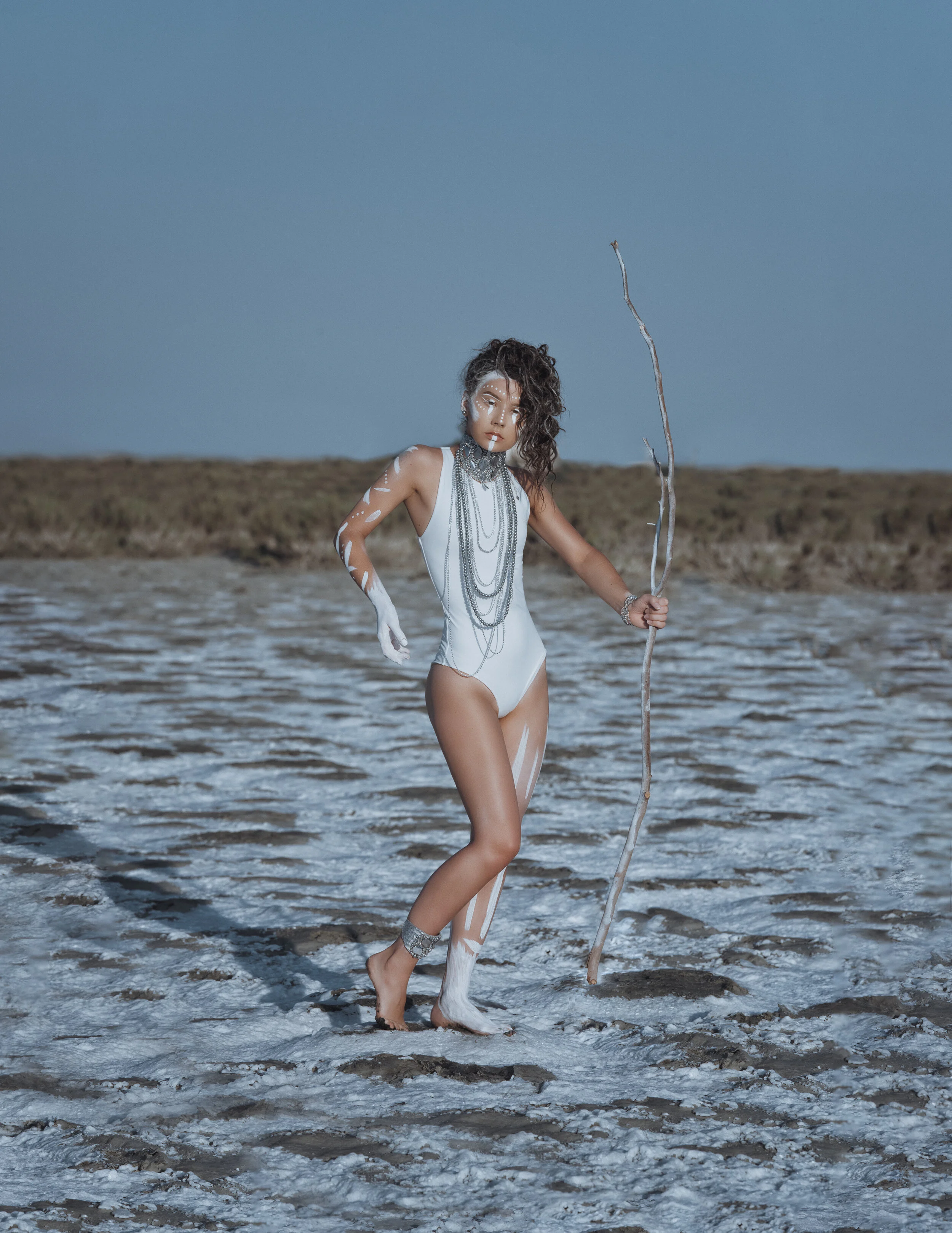 Photographer: Anna Melnikova Female Model/Makeup Artist/Hair Stylist: Beatrise Tretjakova Accessory Designer: Viktorija Presnakova