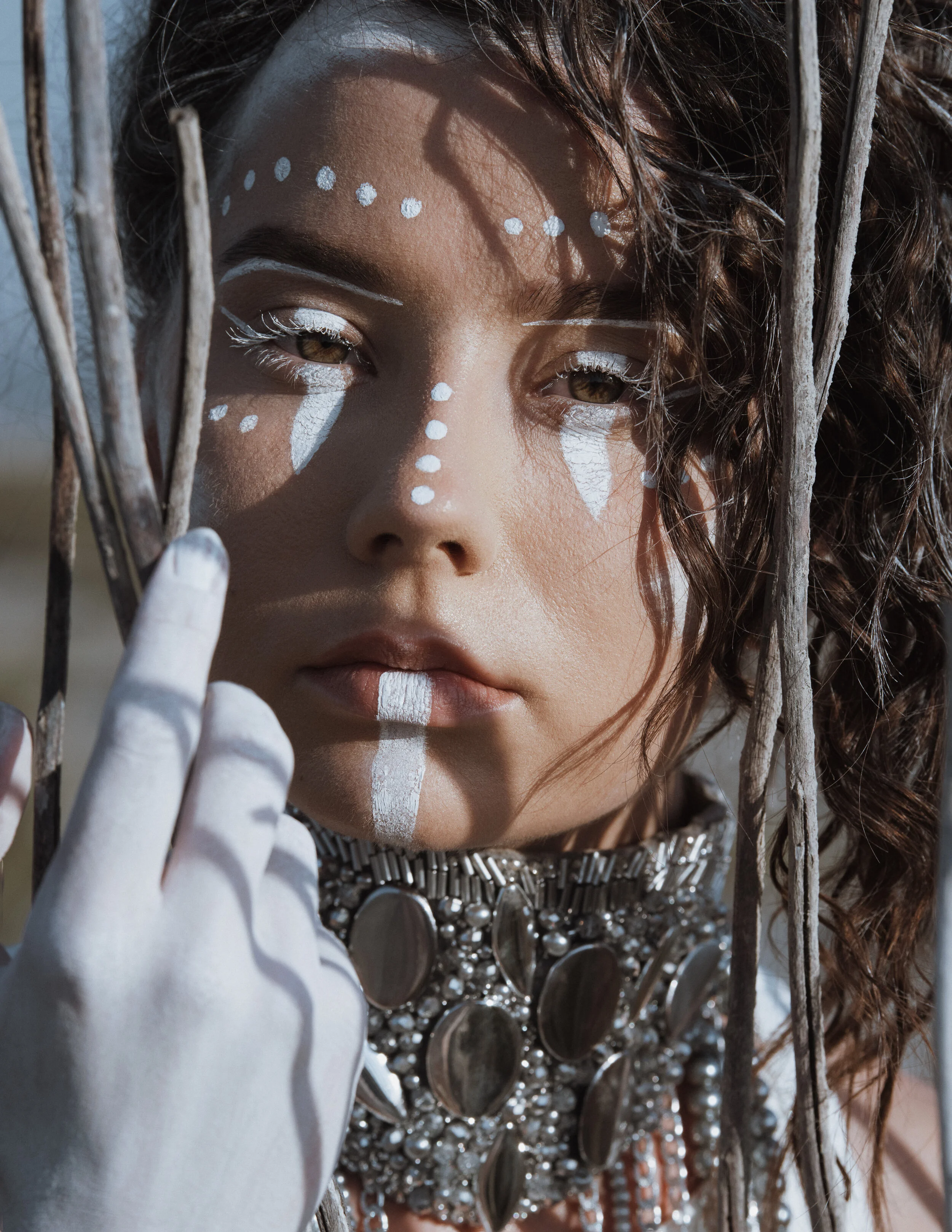 Photographer: Anna Melnikova Female Model/Makeup Artist/Hair Stylist: Beatrise Tretjakova Accessory Designer: Viktorija Presnakova