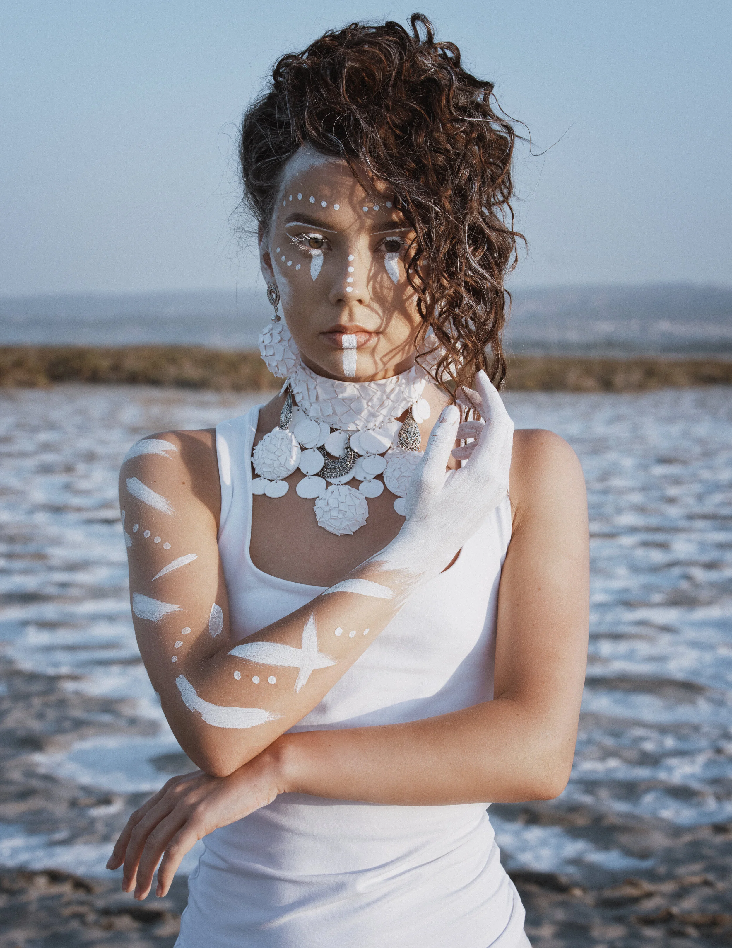 Photographer: Anna Melnikova Female Model/Makeup Artist/Hair Stylist: Beatrise Tretjakova Accessory Designer: Viktorija Presnakova