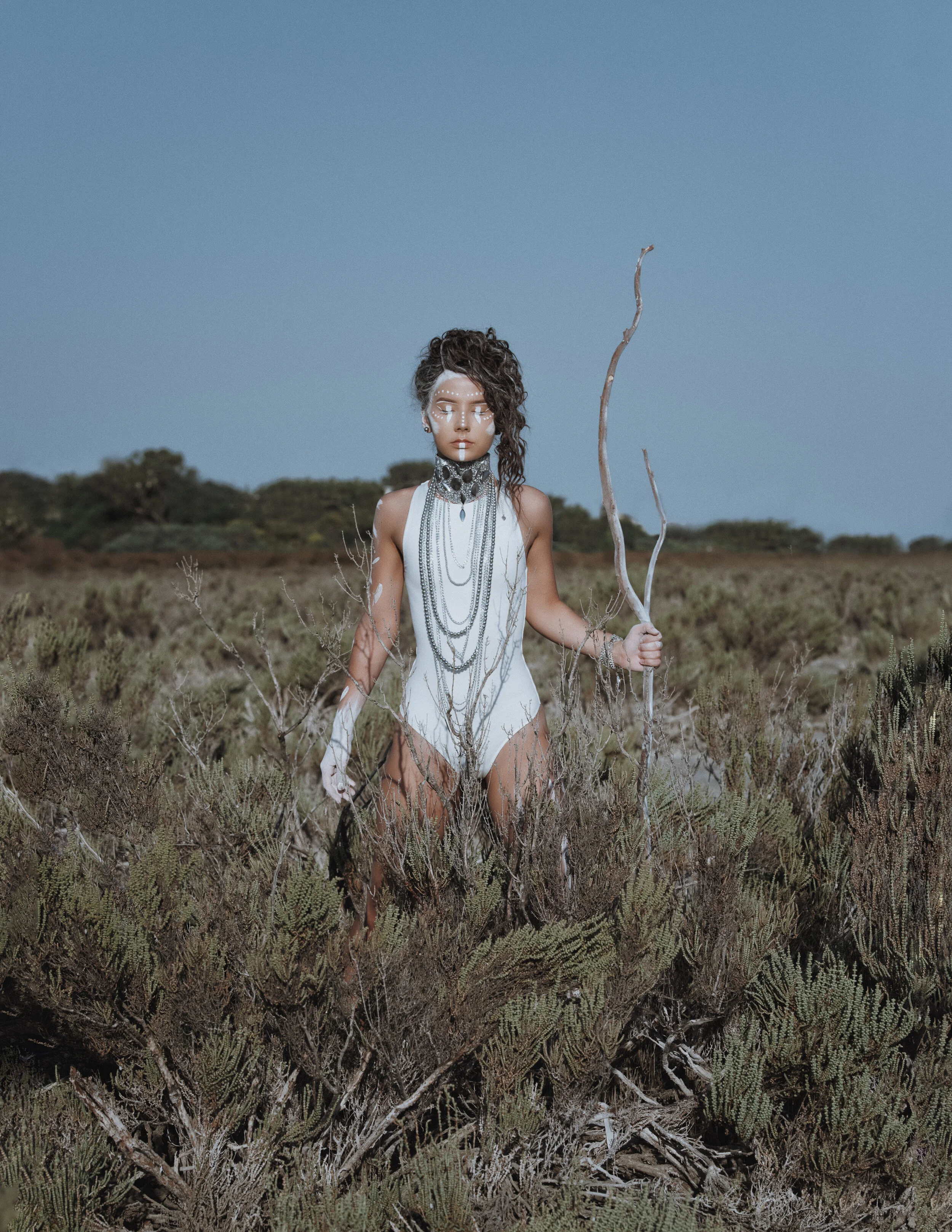 Photographer: Anna Melnikova Female Model/Makeup Artist/Hair Stylist: Beatrise Tretjakova Accessory Designer: Viktorija Presnakova