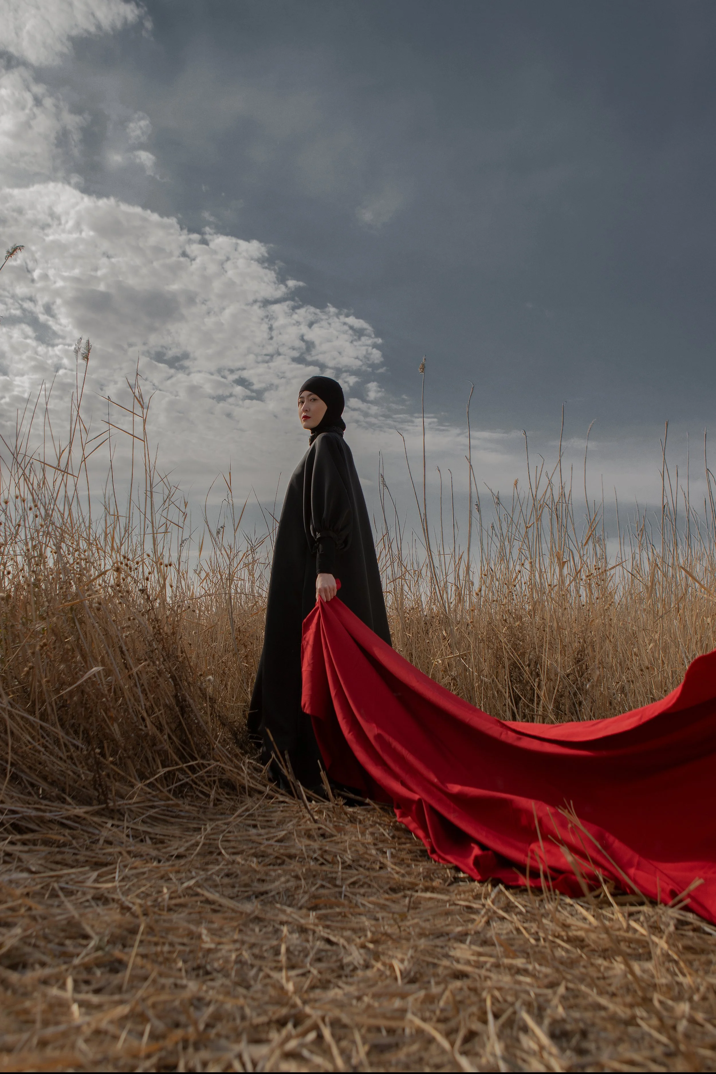 Photographer/Retoucher: Aigul Yesseyeva Model/Makeup Artist: Ainura Kabyldina Assistant: Anar Sattar Wardrobe Stylist: Anara Kairbayeva Dress Isabel Garcia Al-Almira Safiya