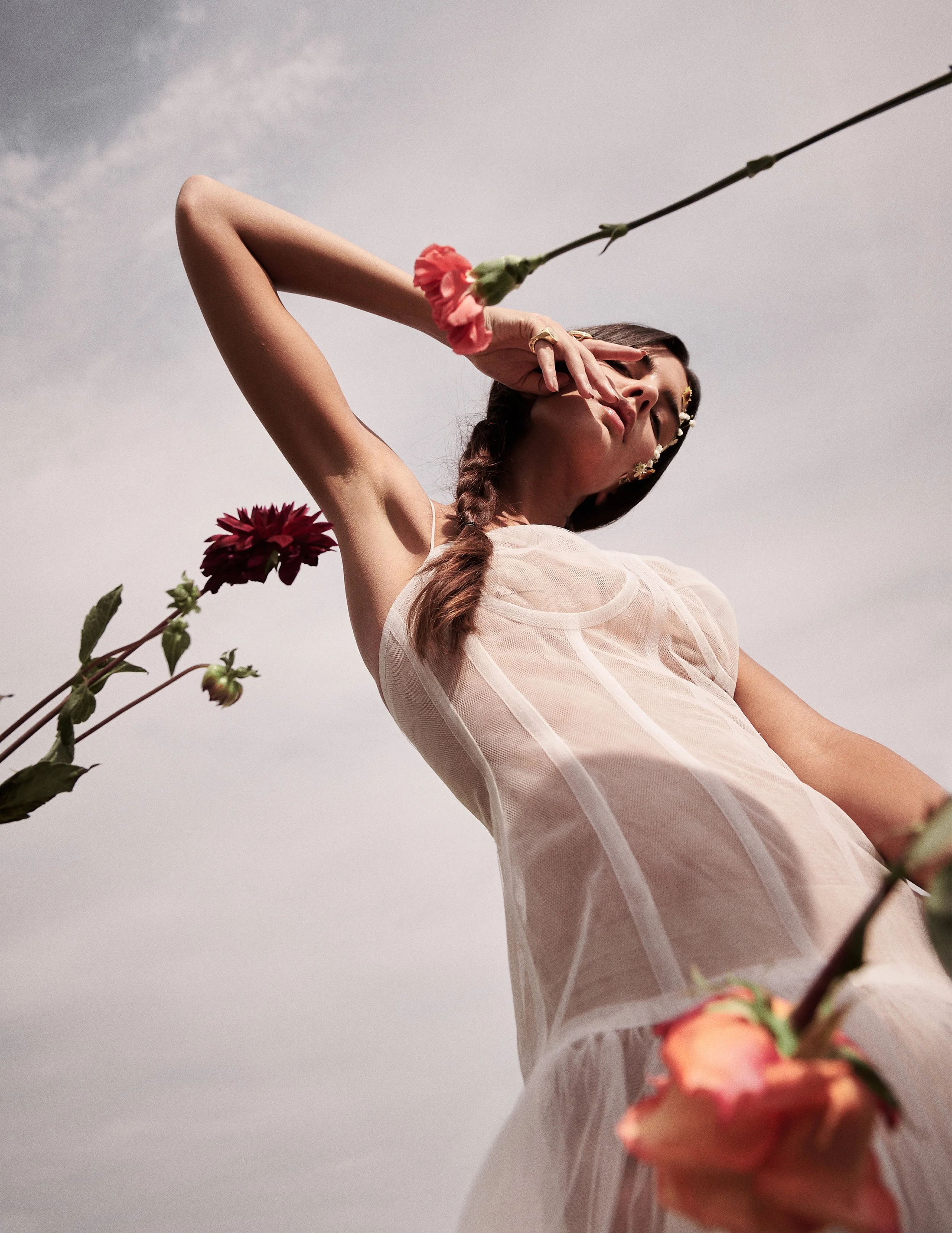 Photographer: MATTIA FERRARI Model: Ilaria Bazzo Stylist: Giulia Vaccari Makeup Artist: Maria Teresa Casarotto Producer: Jessica Lovato Wardrobe Credits: DRESS: Elisa Lecle @elisa_lecle JEWELS: Amalgama Jewels @amalgama_jewels FLOWERS: