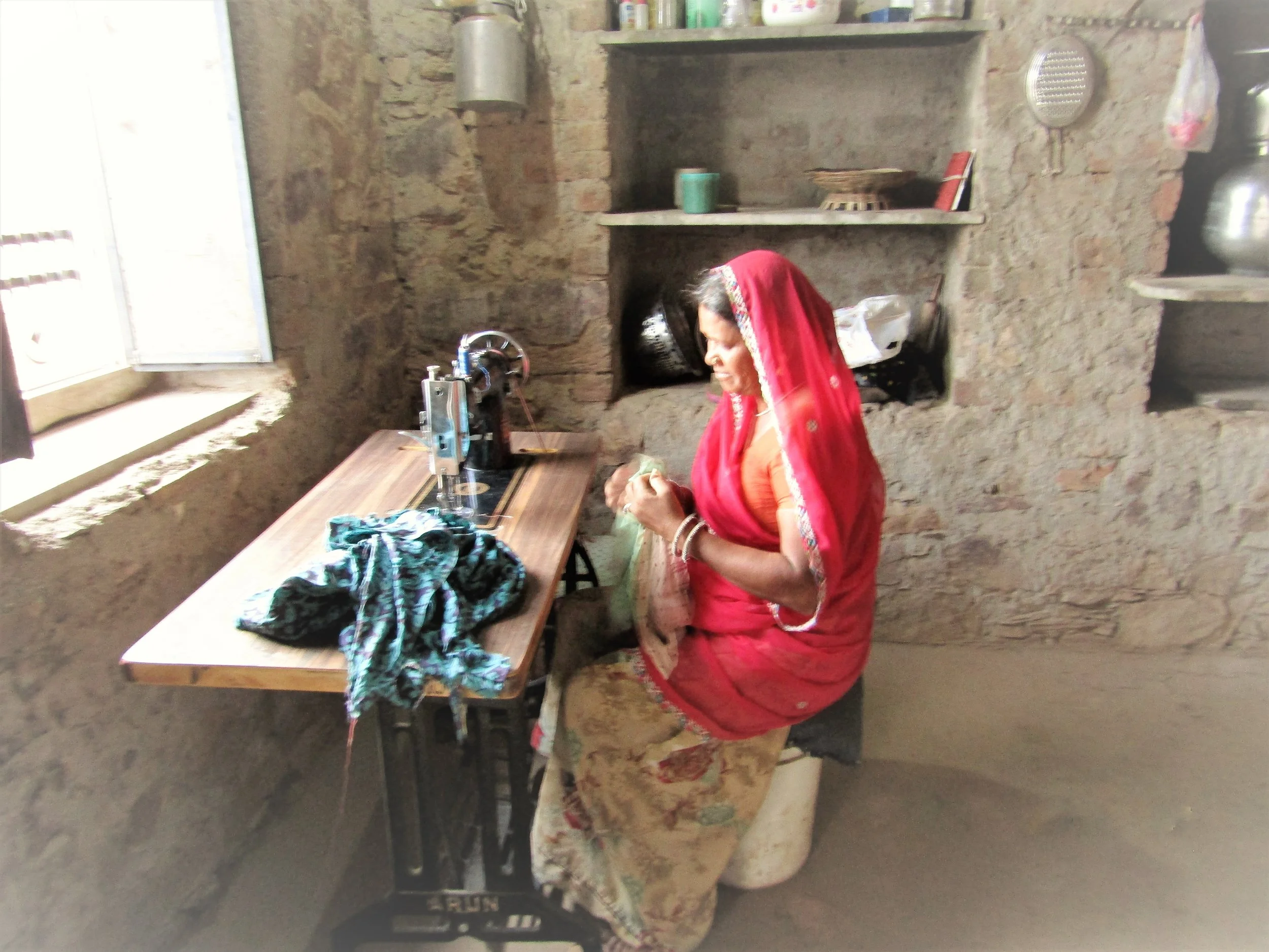 Waloo Devi has been working with Traidcraft’s project for eighteen months