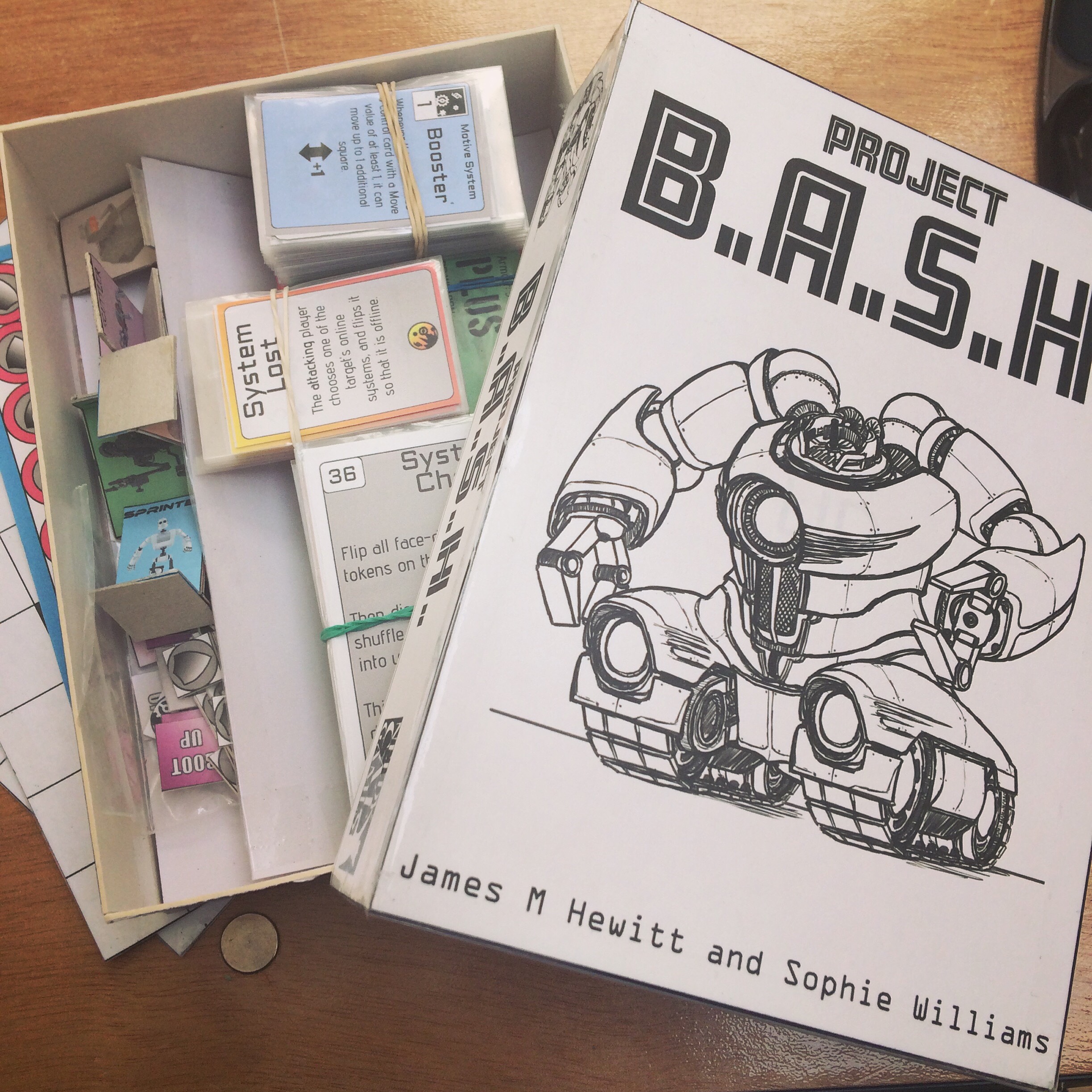 Our current prototype. There will be proper cover art and layout of course, but we think it’s looks pretty snazzy already!