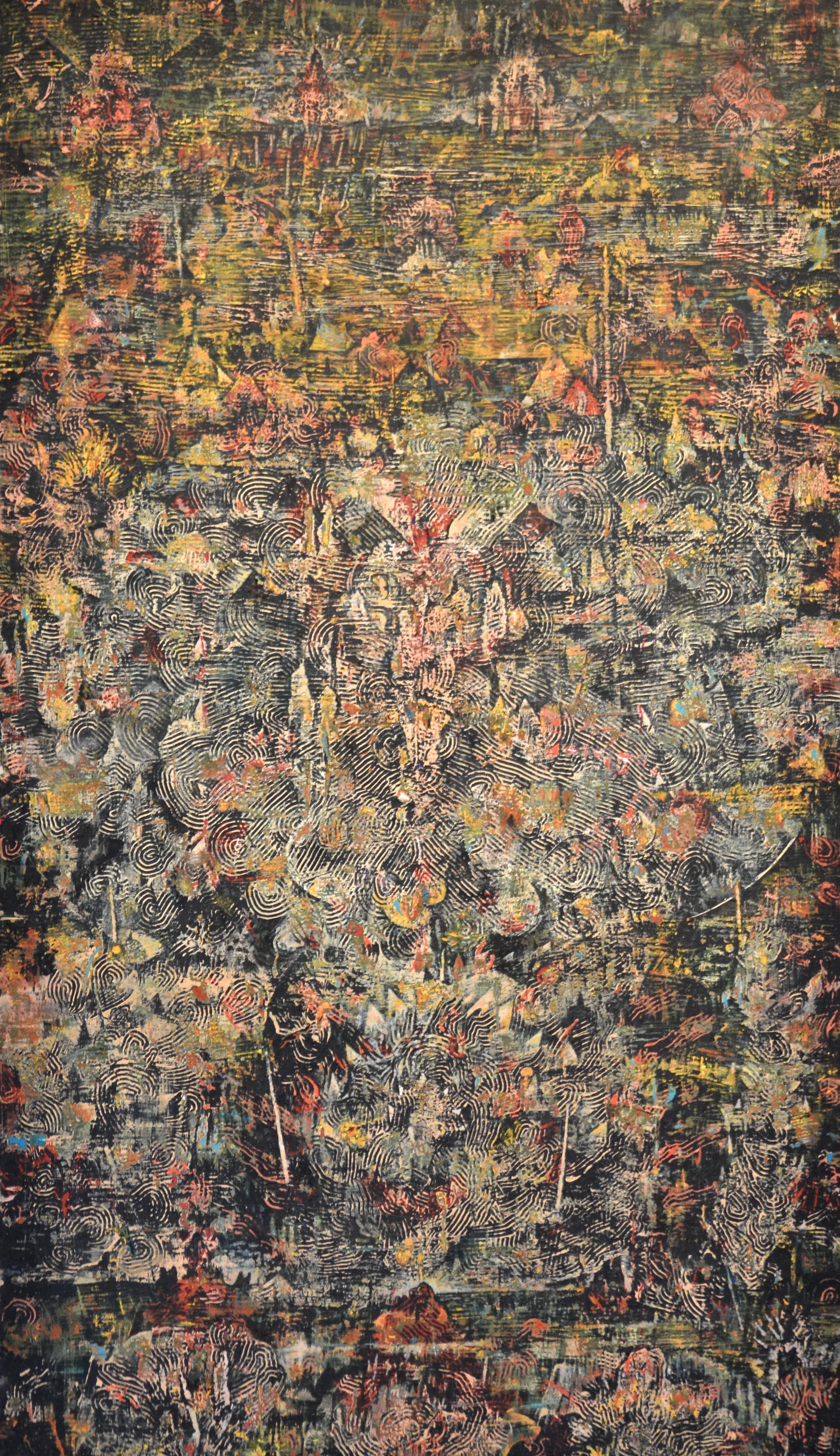 Untitled (August 1945) 43 x 25 inches Acrylic on plywood 2016