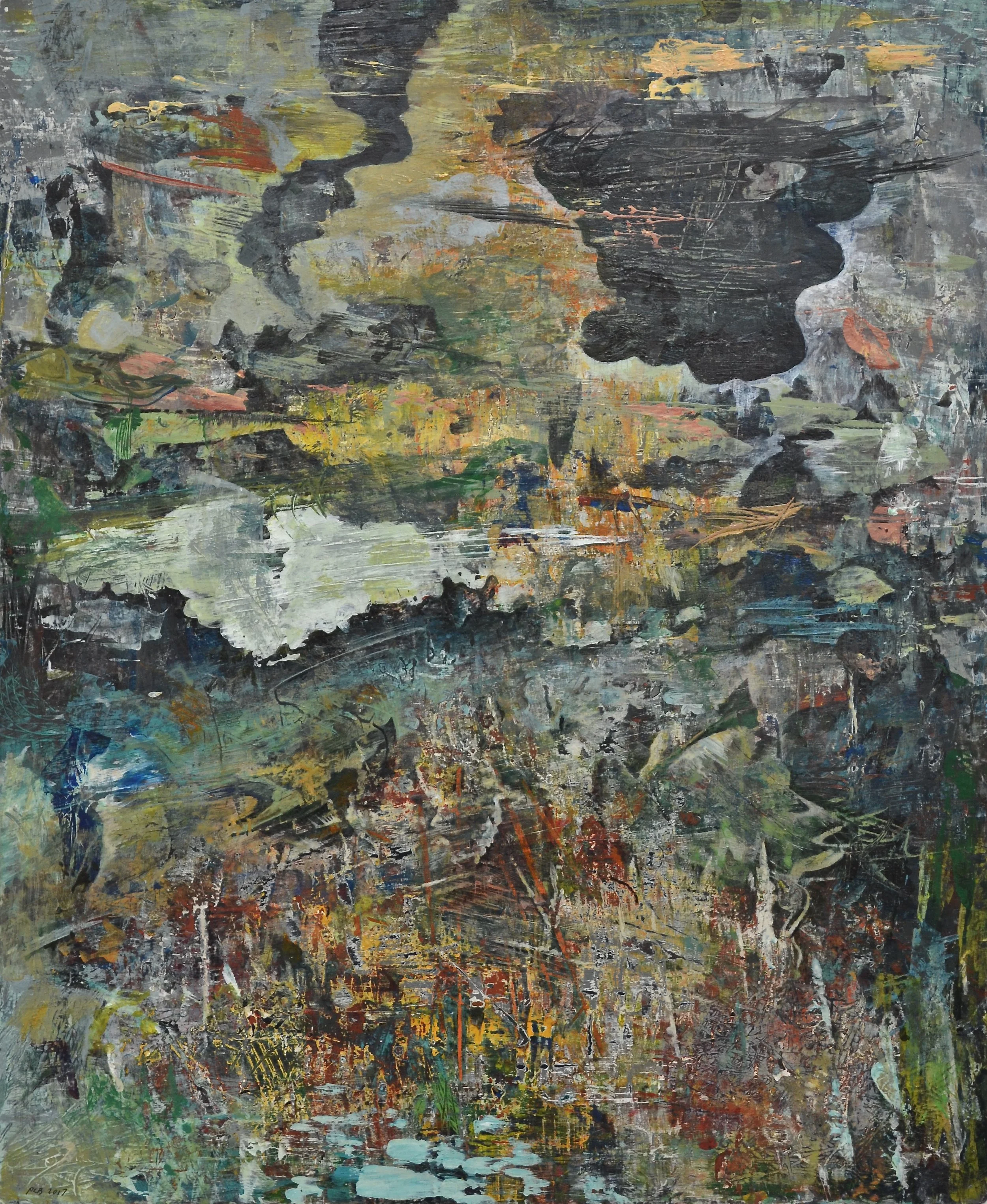 Untitled (Bourgainville, 1943) 17 x 14 inches Acrylic on paper 2016