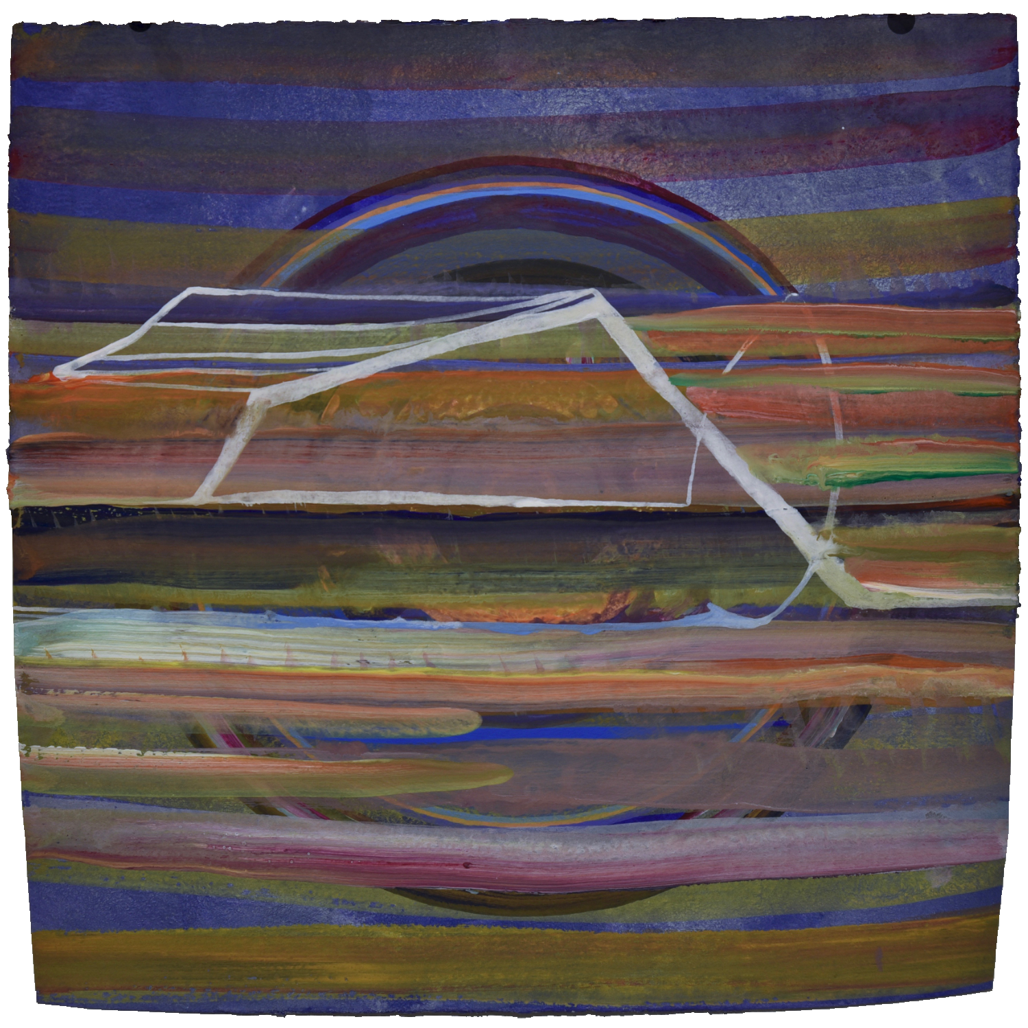 Ground Figure #23, Horizontal Bands with Partial Roof