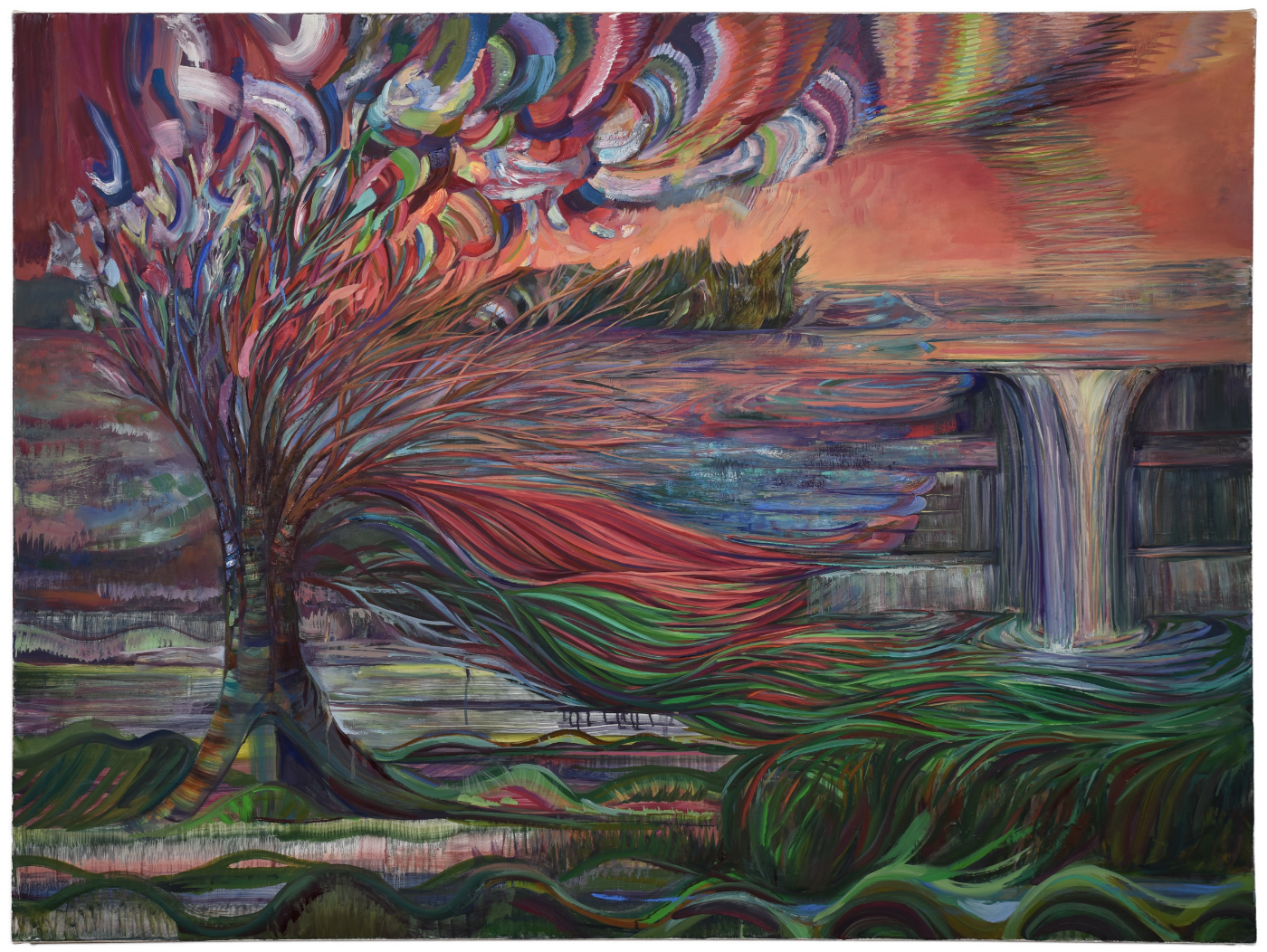  Fever Dream, 36” x 48”, Oil on acrylic plaster ground on canvas, 2024. 