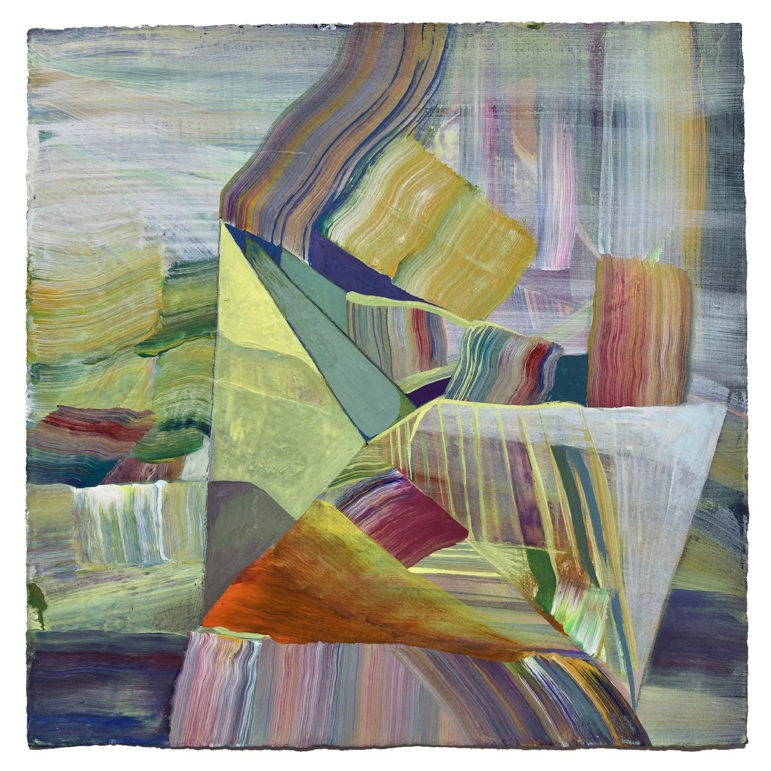 Ground Figure #55," Gauzy Structures, Pale Green"
