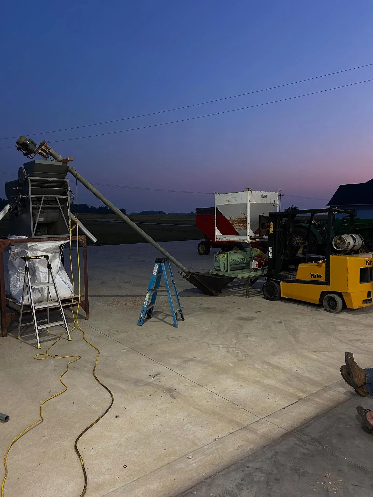 We’ve had a few late nights this week cleaning beans and grain. Our Turkey Red wheat is out of the field so it’s time to remove the chaff and clean it up so it can be milled into flour!