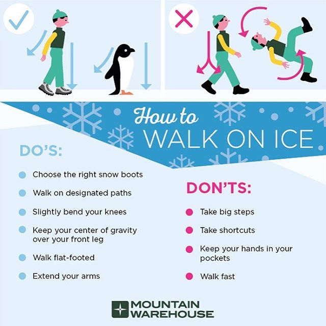 Worried about walking on ice? Think like a penguin! 🐧 Follow these tips to stay safe during this winter season. ❄️ #feldmanpt #feldmanphysicaltherapy #winter #snow #walkingonice #tips #safety1st