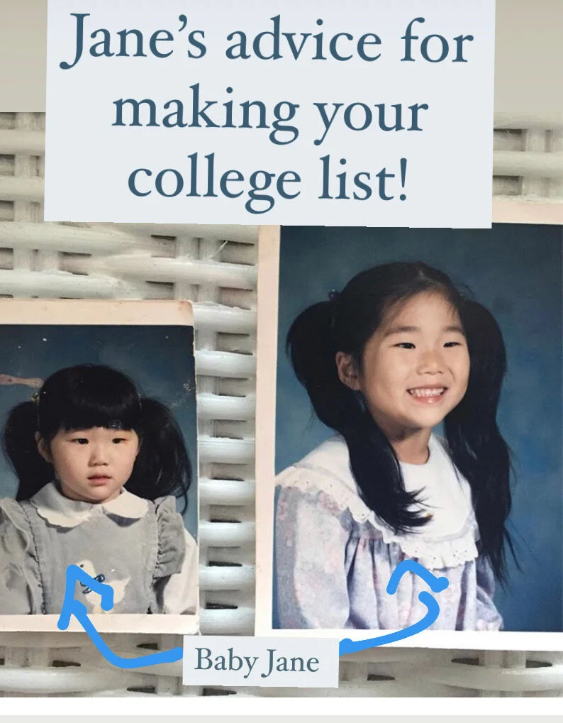 Jane's tips on making your college list