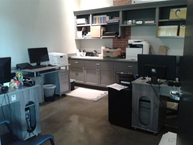 All moved in! The rest is just adding some color and finding somewhere to stash those pesky flipcharts! 