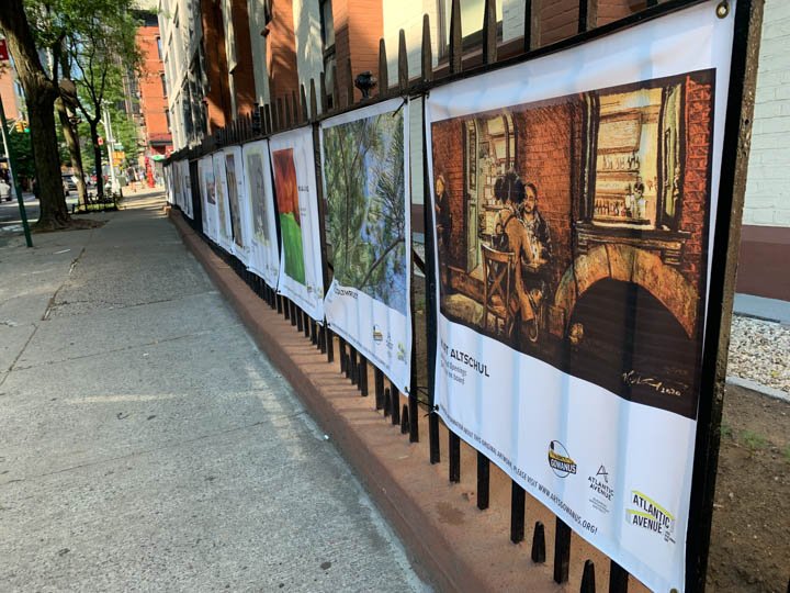 Brooklyn Blooms banner exhibition, June 2022