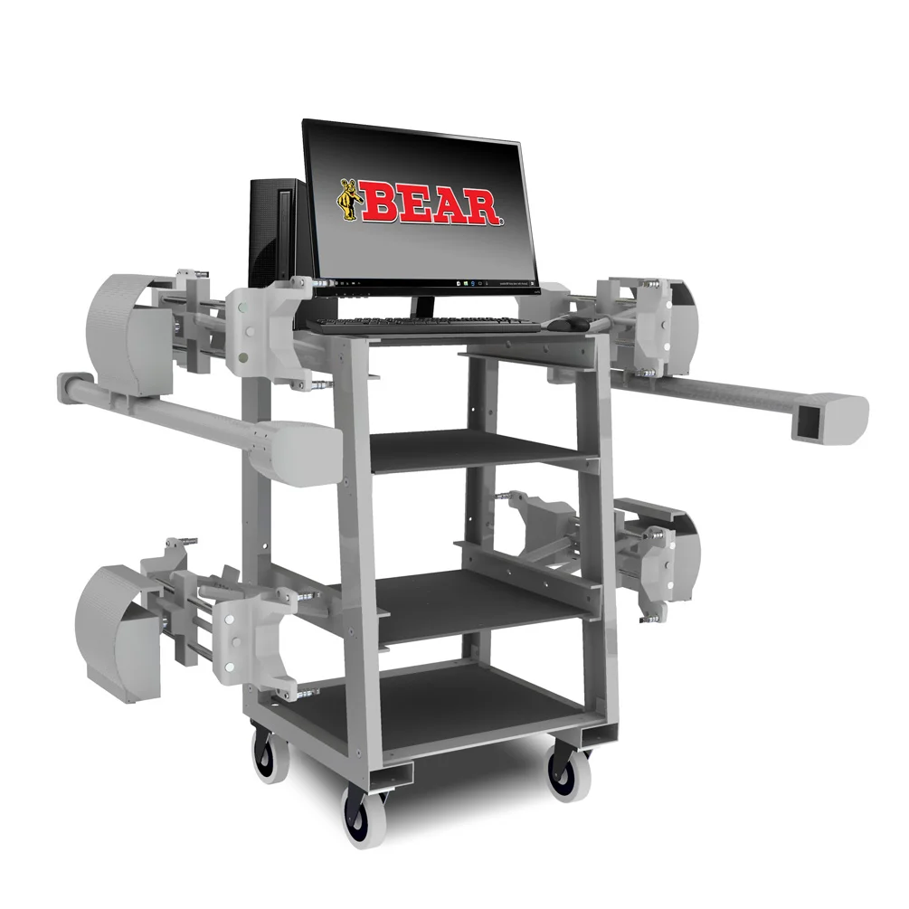 No computer? No problem. Upgrade from the modular system to the 60-7111-S. Included in this aligner is a sturdy aluminum frame cart and a super-efficient econo Pc. More info.