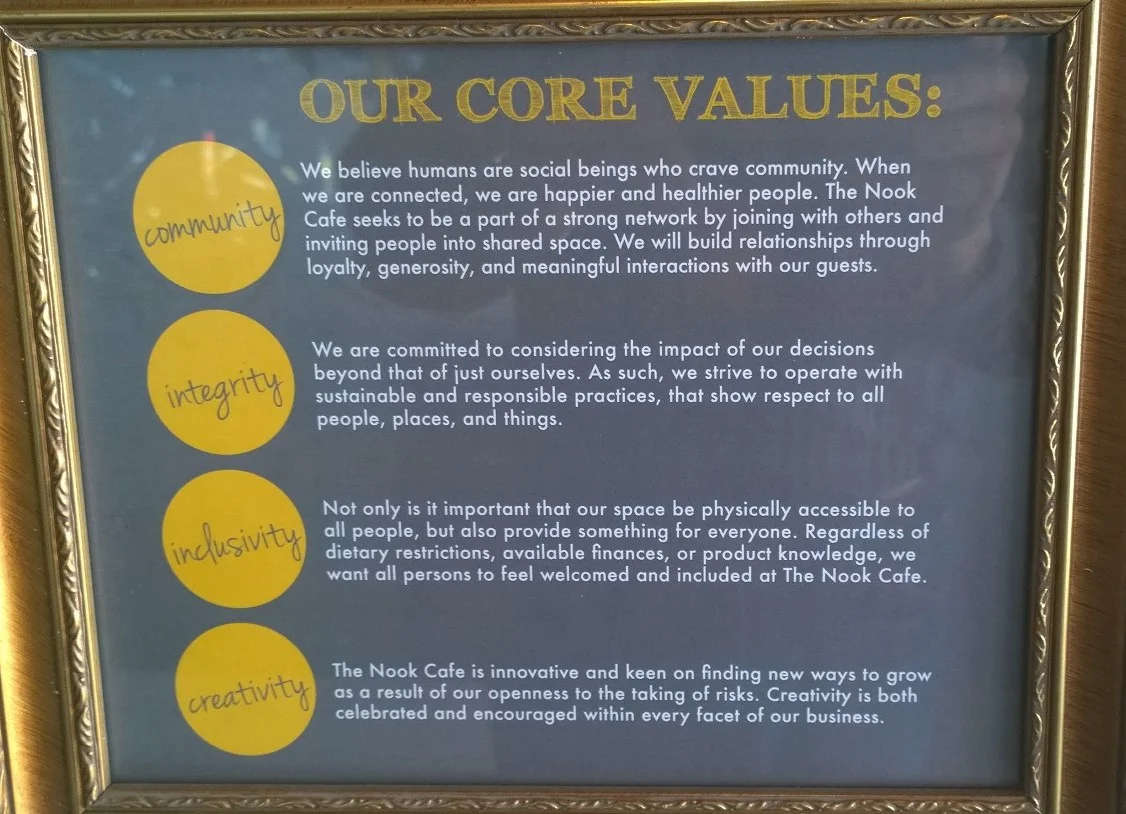 credit Bill Reynolds (it is worth learning from local coffee shops who know how to plan a welcoming space)