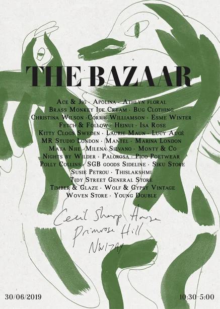 I’ll be selling a collection of new textiles and prints alongside a whole bunch of talented femmes at the next instalment of The Bazaar London. Make sure to RSVP before the event.