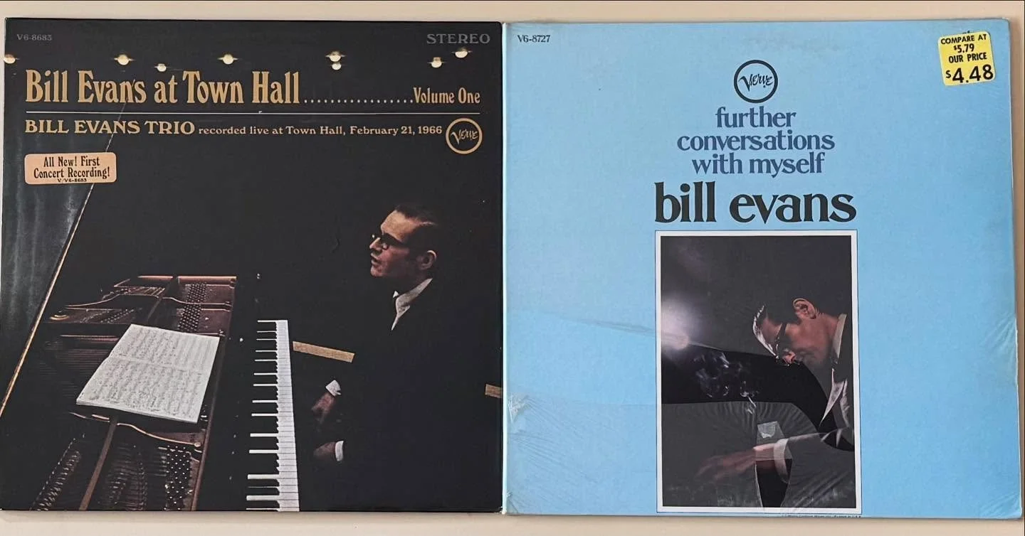 Records of the Day: minty original on the left, still sealed one on the right! The store is open today 12 to 6 come on in.

#billevans #townhall #conversations #ververecords #pianotrio #solopiano #mintcondition #rarejazz #rarerecords #jazzrecords #re