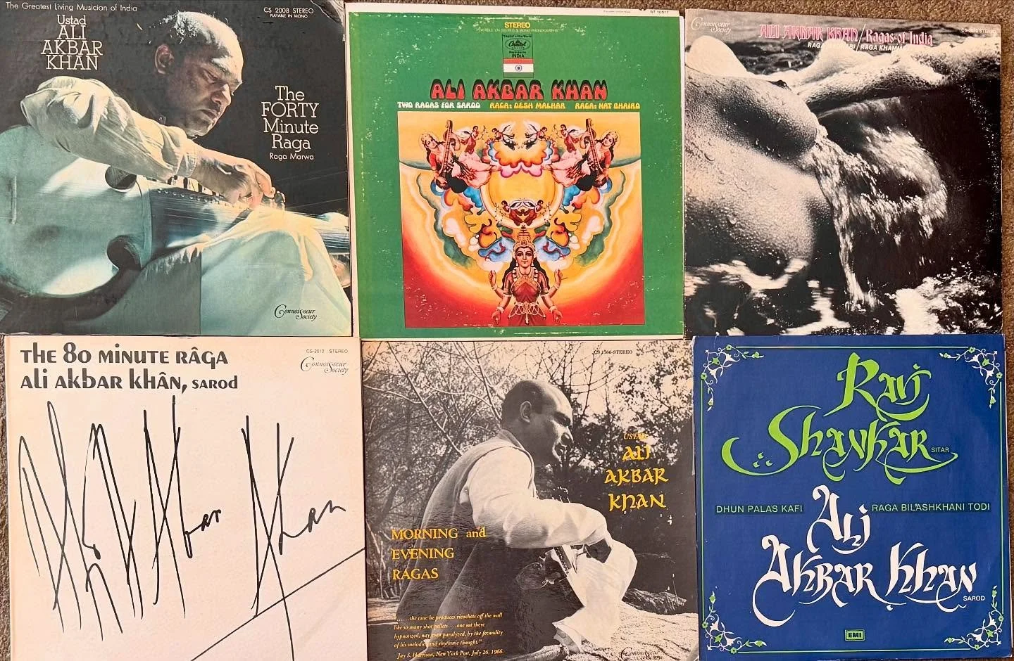 Records of the Day: just got a great batch of classical India LPs! I put out a variety of great used albums yesterday, lots of rock too. The store is open 11 to 6 come on in.

#aliakbarkhan #ravishankar #classicalindianmusic #worldmusic #internationa
