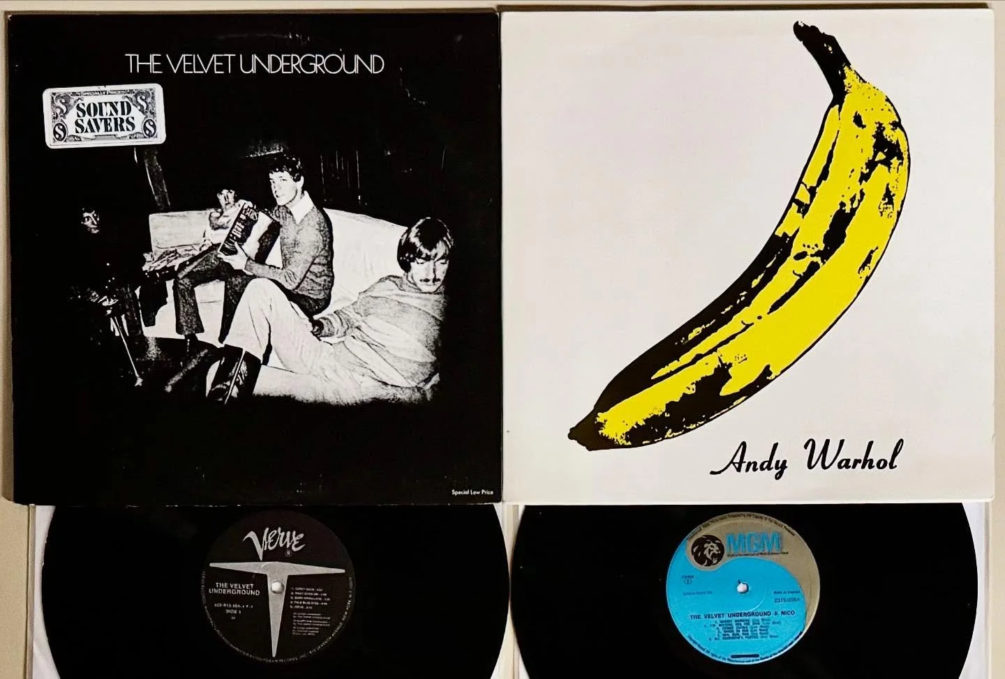 Records of the Day: left one is the sought after superb 1985 pressing minty vinyl too. Right one is a very nice clean and rare 1971 UK pressing. Been putting out a variety of great albums lately. The store is open today 11 to 6 come on in!

#velvetun