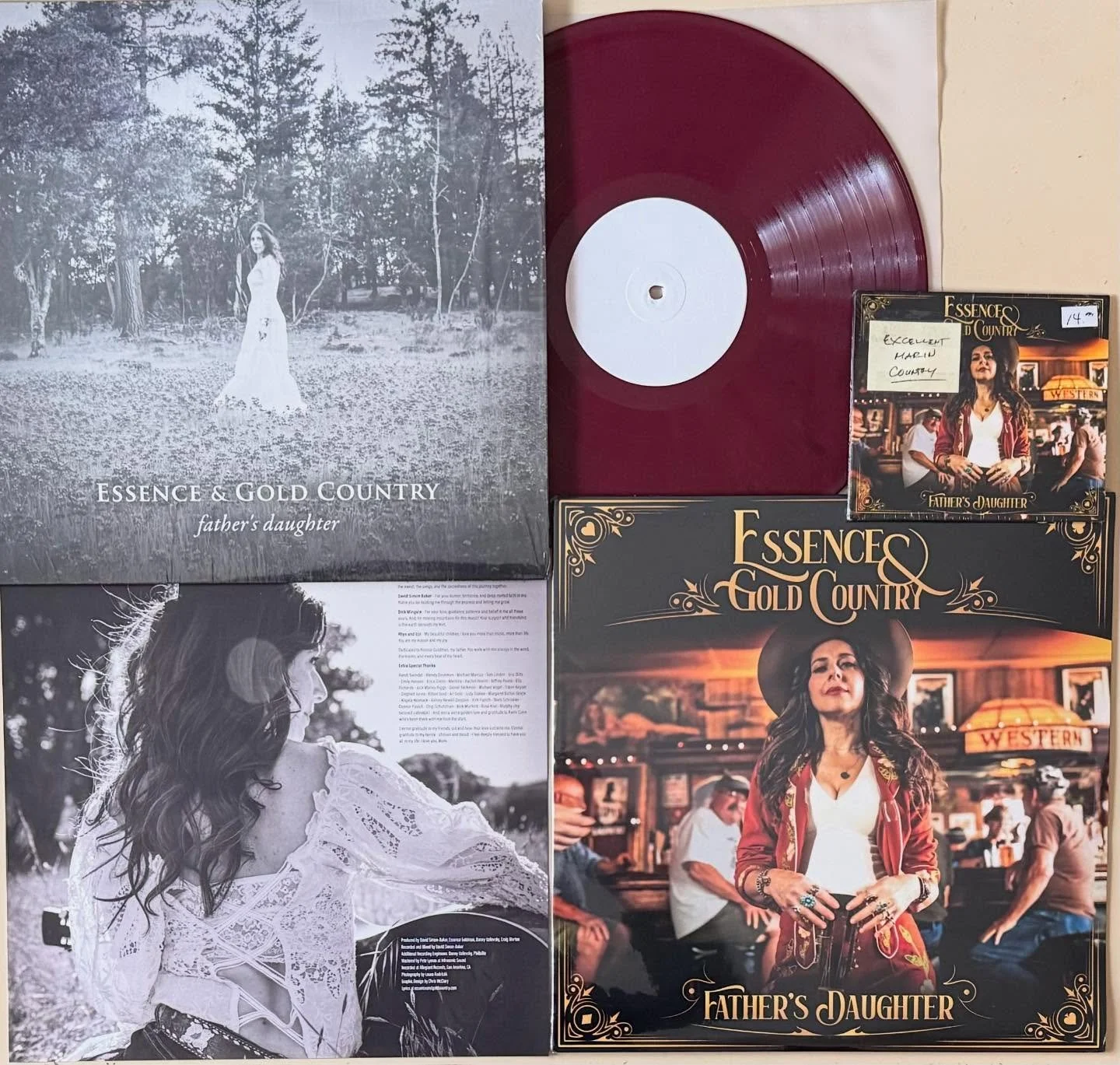 Record of the Day: fantastic new album from this Marin country music musician! For fans of Dolly, Emmylou, Tammy. She brought us great sounding color vinyl test pressings too. And two different cover options. For sale at the store now. @essenceandgol