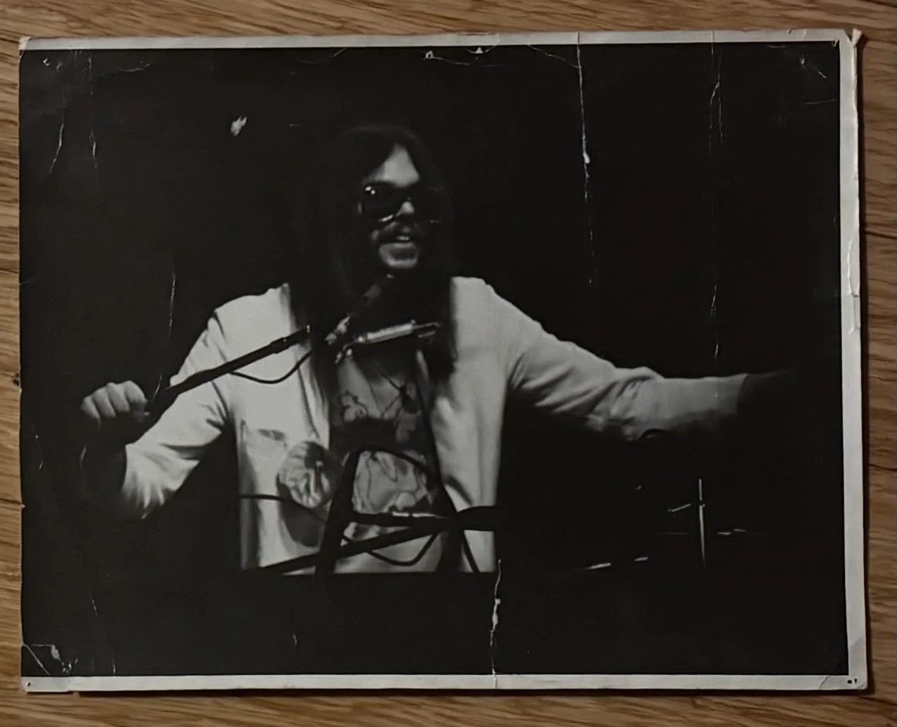 I found this in the stack of posters (for sale in the store) that I found last week. I&rsquo;m keeping this one. What fond memories would love to find Marie to thank her. She was a huge Neil Young fan in high school. This looks like the photo session