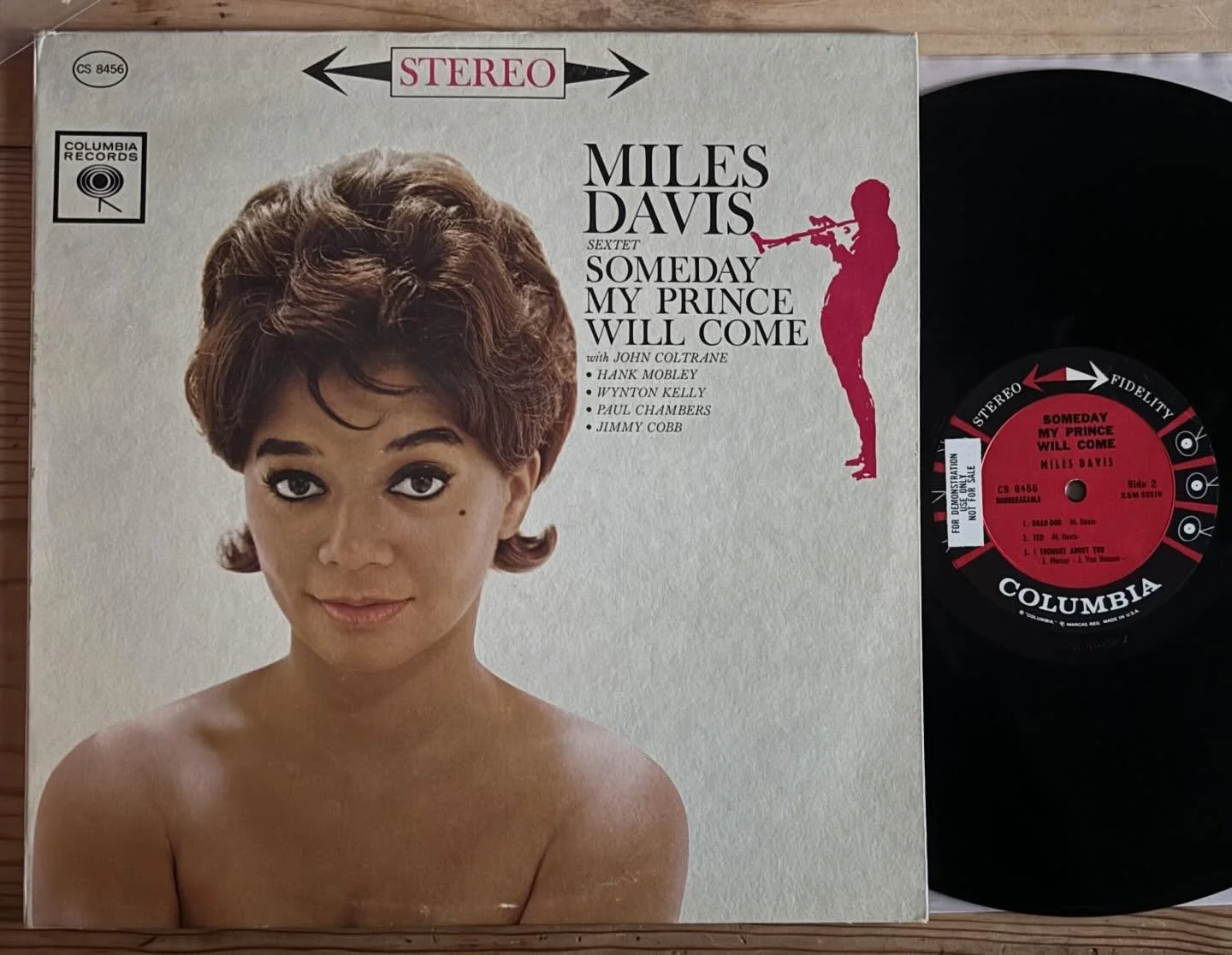 Record of the Day: minty 1961 original with promo sticker! So rare in this condition. A killer under the radar title with Coltrane, Hank Mobley, Wynton Kelly, Paul Chambers and Jimmy Cobb. Plays and sounds beautifully. Crisp cover with a promo stamp 