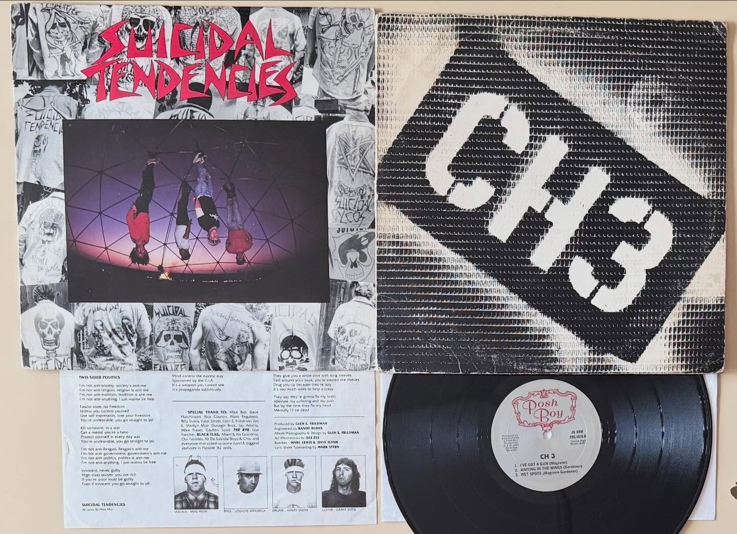 Records of the Day: two classic So Cal punk originals, and the Suicidal has the rare insert! Plus got some great punk posters, will post them this week. The store is open 11 to 6 come on in!

#suicidaltendencies #channel3 #poshboyrecords #punkrecords