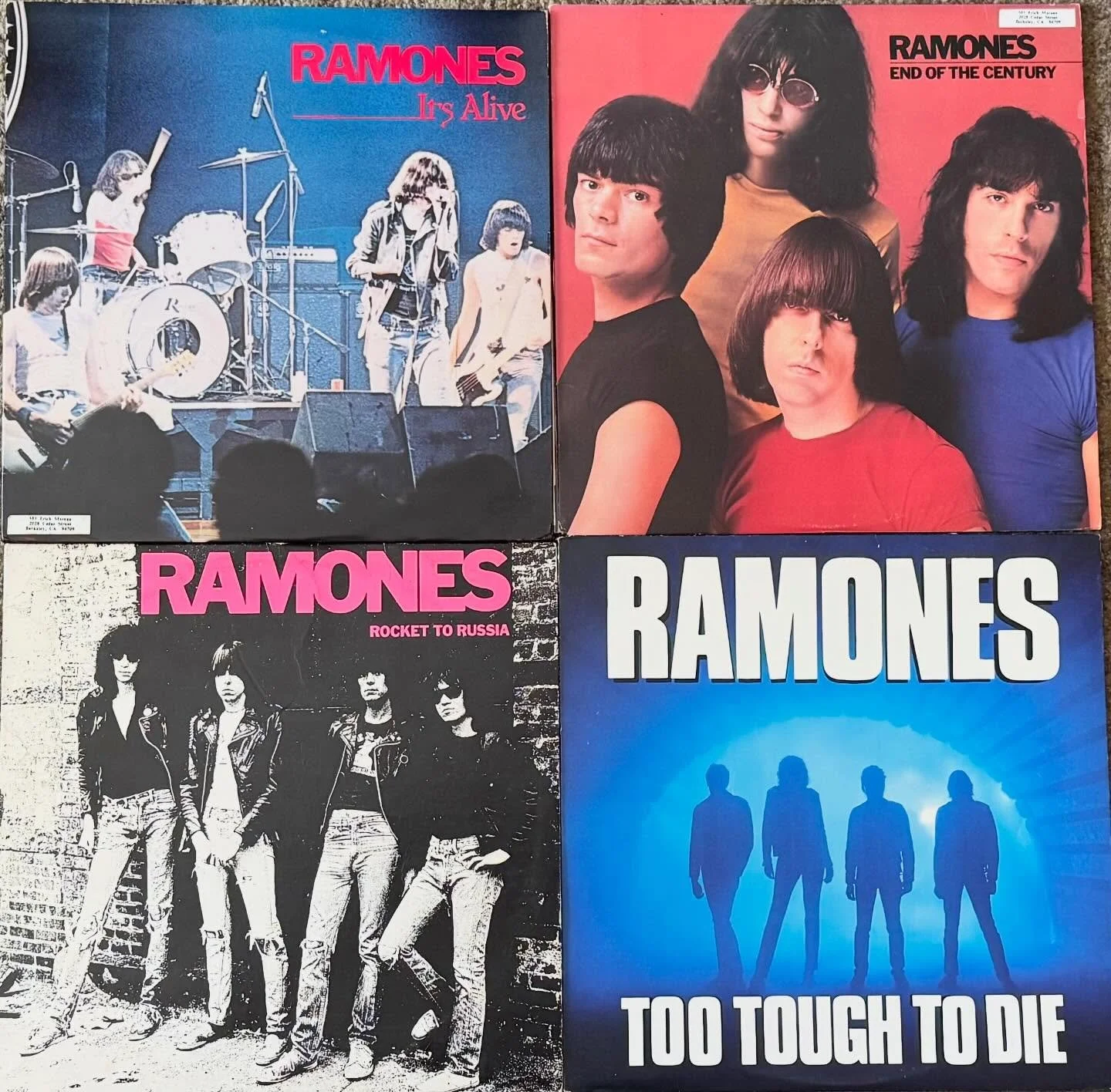 Records of the Day: all originals!!! Plus I&rsquo;m putting out a great used stack early today, plus three shipments of new releases and new restocks. The store is open 11 to 6 come on in!

#ramones #godfathersofpunk #joeyramone #recordsforsale #rare
