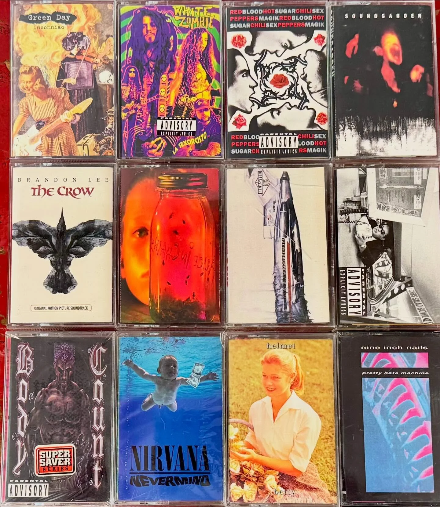 Cool Items of the Day: got batch of cassette tapes - the bottom four are still sealed! The store is open 11 to 6 come on in.

#nirvana #kurtcobain #nevermind #cassette #cassettetapes