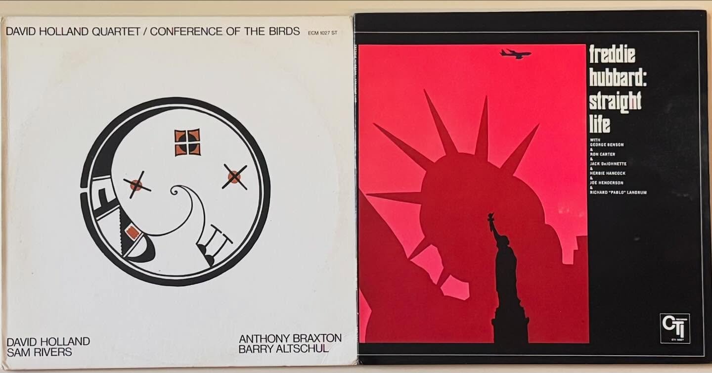 Records of the Day: more from the new batch of jazz, minty vinyl. I love both of these. I like the Freddie has much as Red Clay, wonder why it&rsquo;s not as iconic. (We have that one too right now). The cover art on this one, the bass line on the ot
