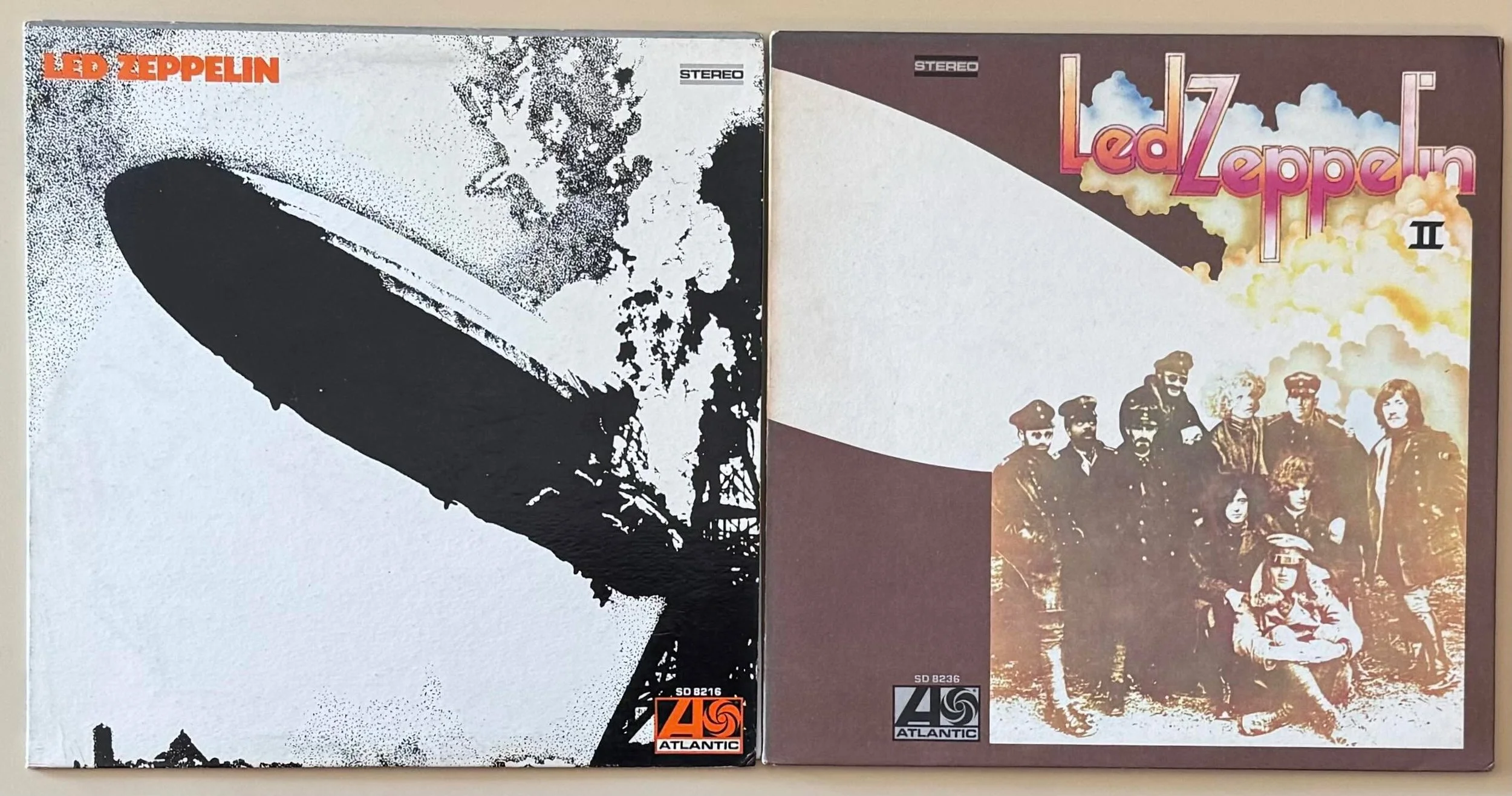 Records of the Day: three minty vinyl albums with super clean covers! The Zep I is an original, the Zep II a 1969 pressing. The last one is an OG that is so crisp and clean at first I thought it was a reissue. The store is open 11 to 6 come on in!

#