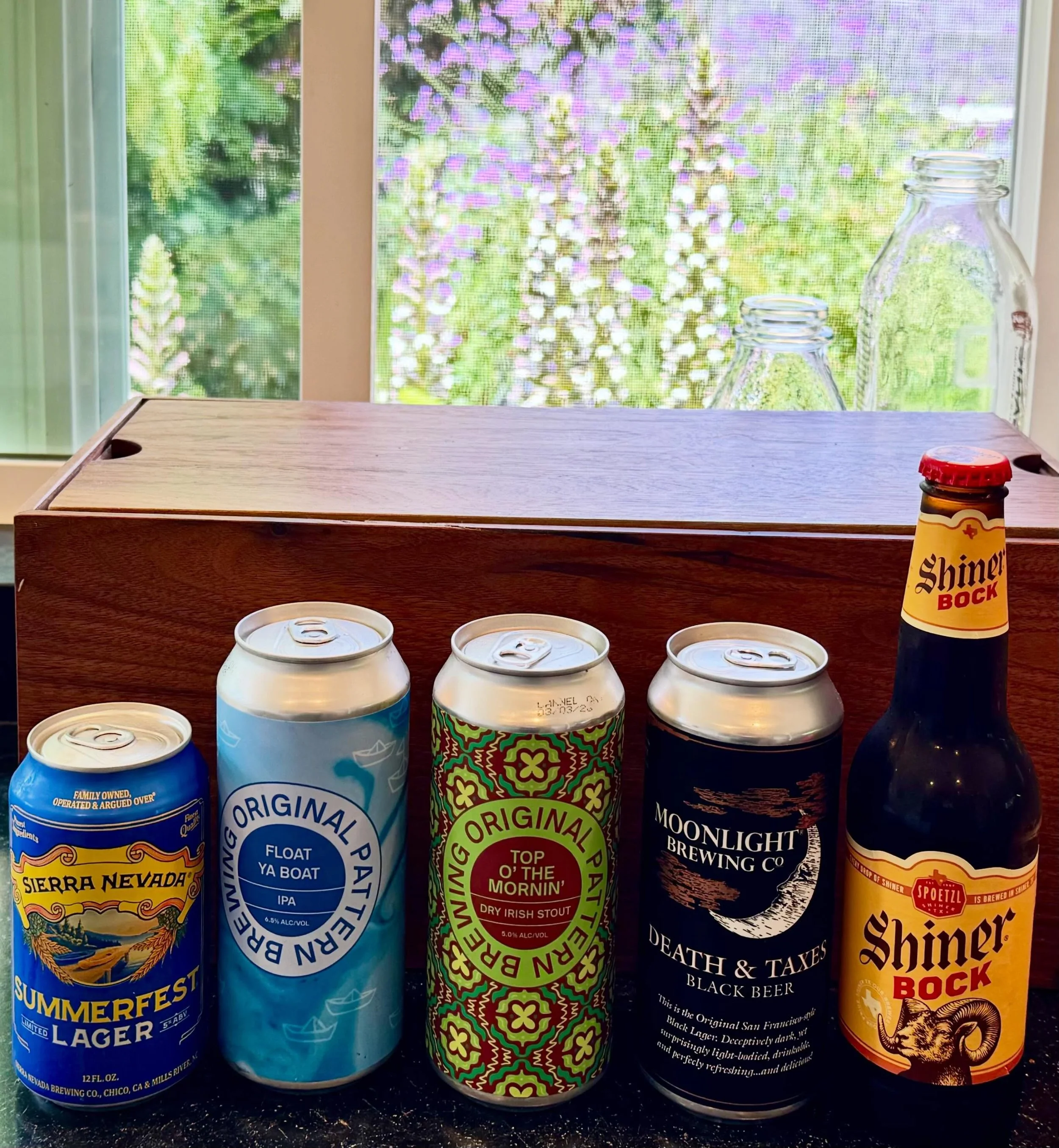 Today&rsquo;s selection. No I&rsquo;m not drinking the all today. 

#originalpatternbrewing #moonlightbrewing #sierranevadabrewing #shinerbock #bayareabeer
