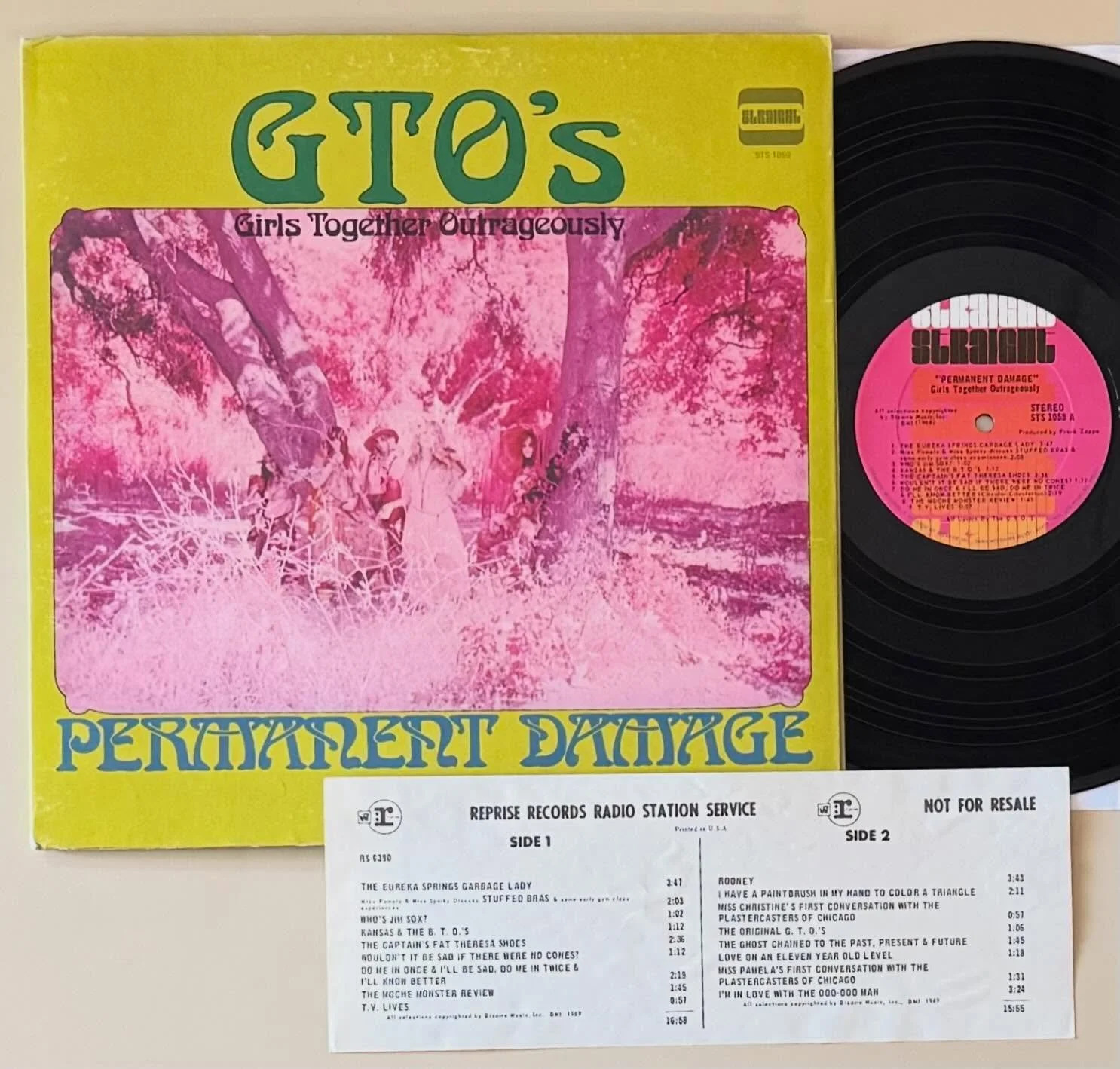 Record of the Day: rare in any form and condition, and this is a clean promo with the mega-rare promo only booklet!! The store has been getting killer records lately! Open today 12 to 6 come on in.

#gtos #girlstogetheroutrageously #frankzappa #strai
