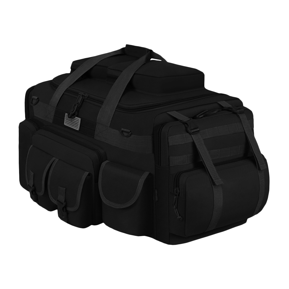 Heavy Duty 18" Multi Pocket Tactical MOLLE Sports Duffel Bag Water Resistant 