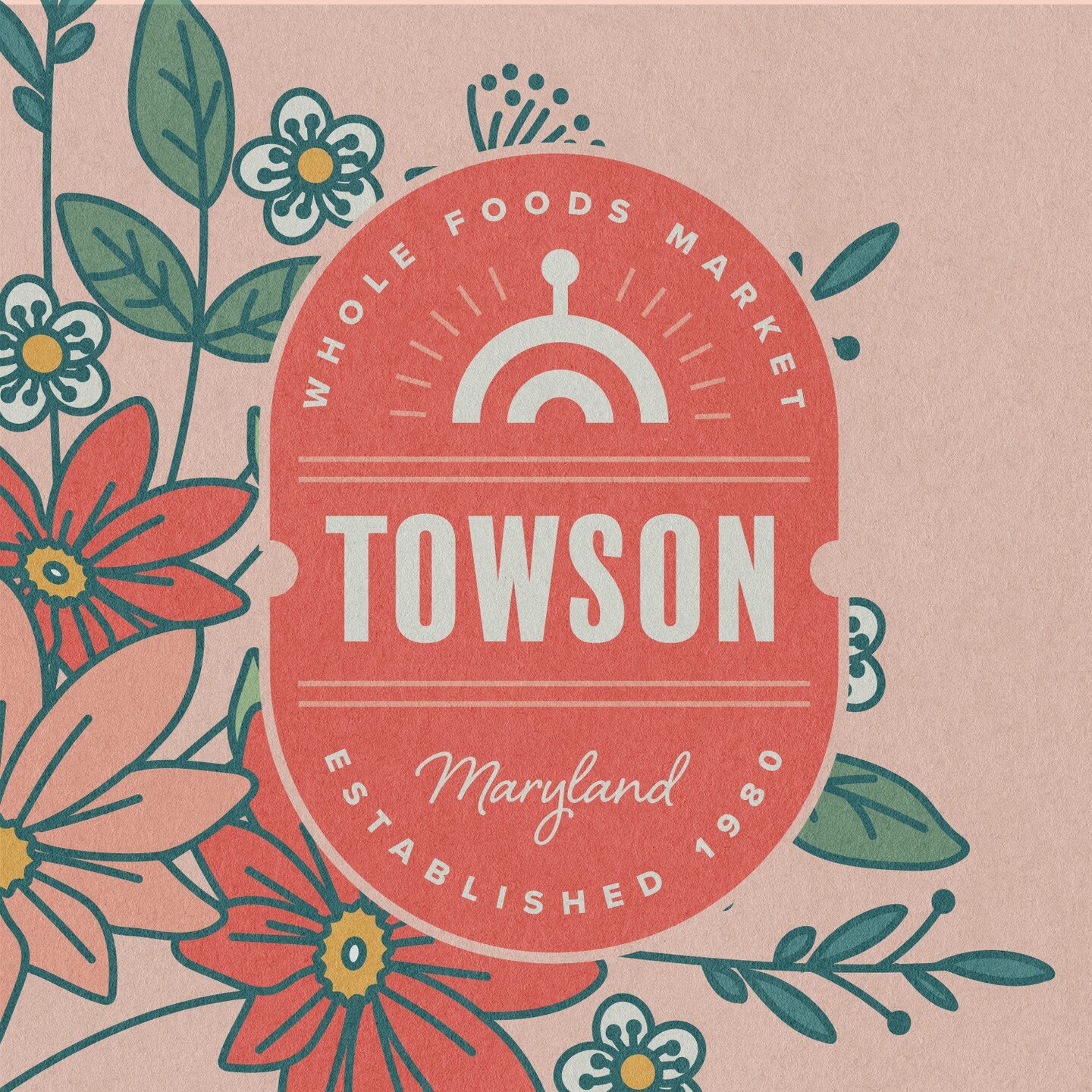 Getting major springtime vibes from these illustrations we developed for @wholefoods Towson.