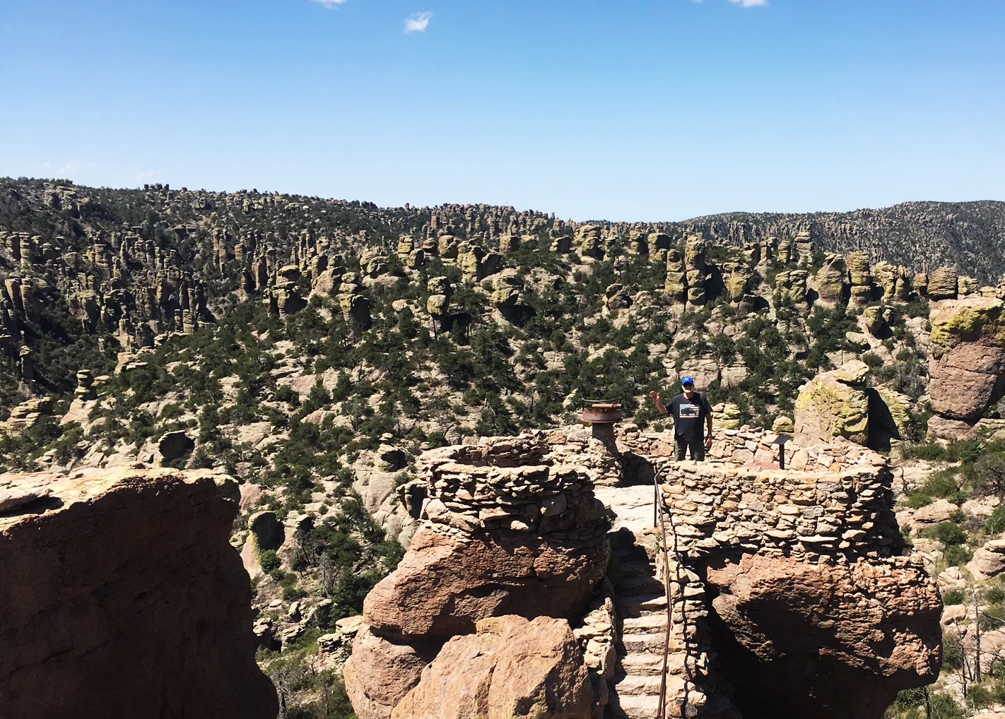 Joel at Massai Point in the Wonderland of Rocks - Chiricahua National Monument