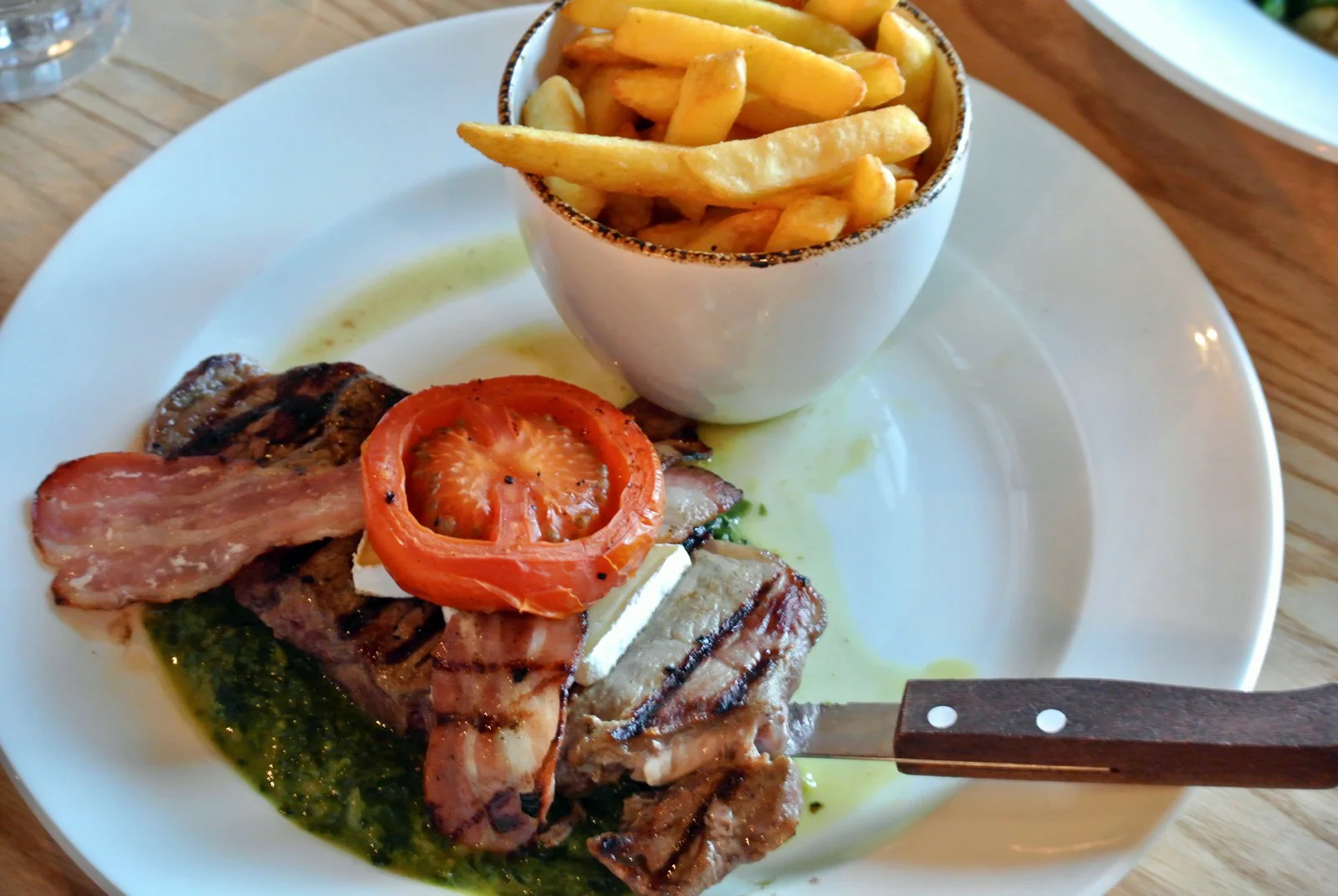 Oldbury Cookhouse and Pub Sirloin Steak with Brie and Bacon