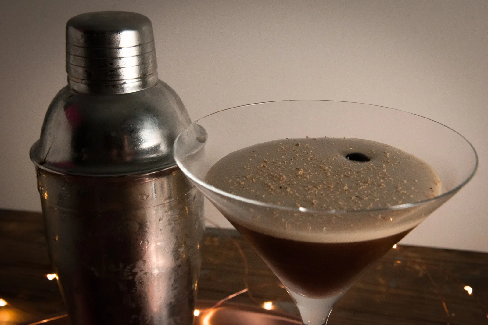 espresso martini and boston shaker