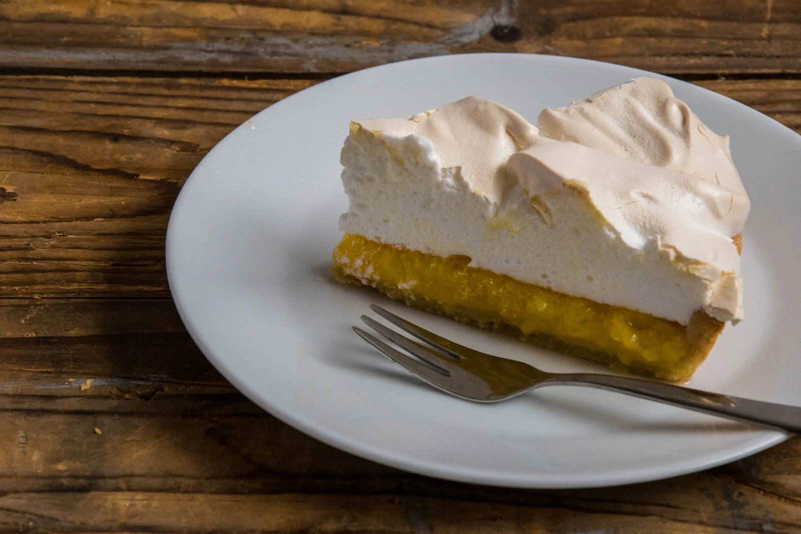 Slice of Lemon Meringue Pie
