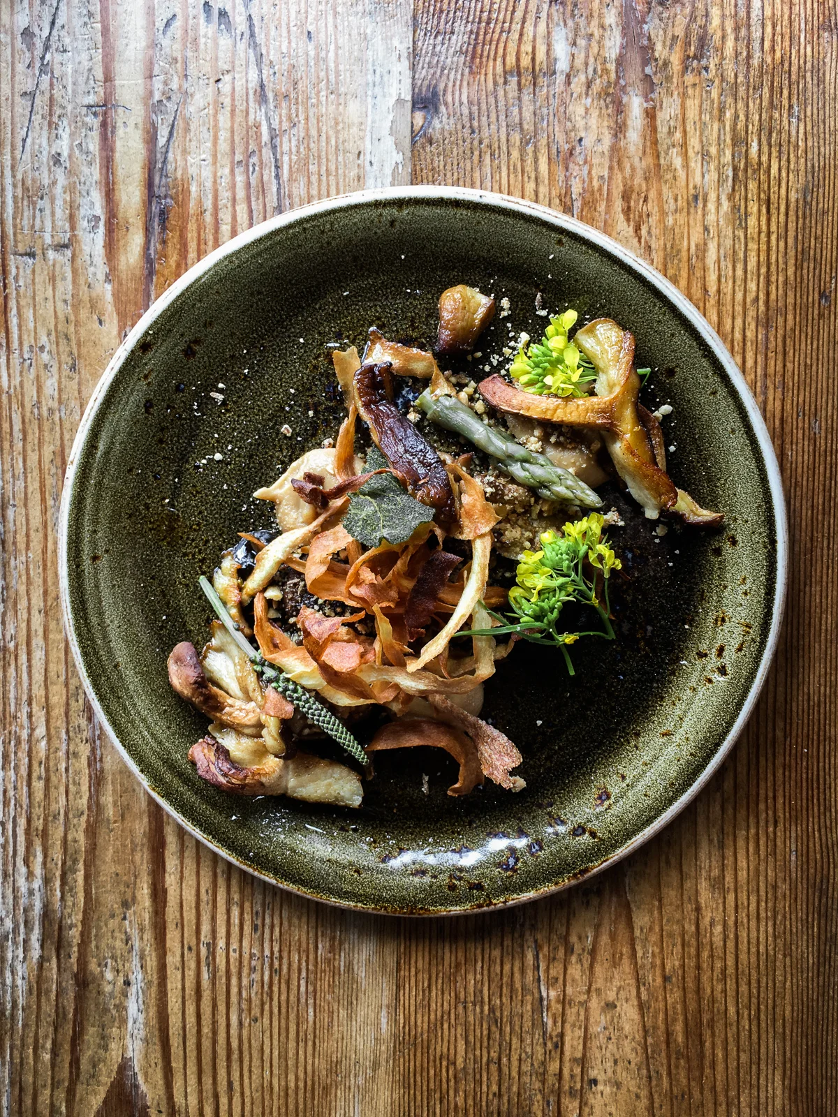 The Ethicurean Pan Fried Shiitakes with Smoked Mushroom Ketchup