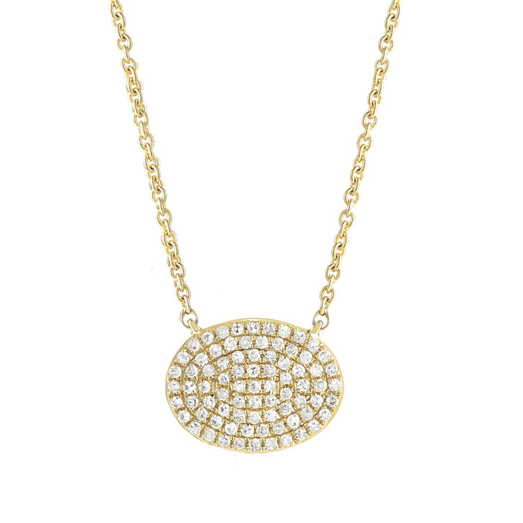   N16637  - 0.24 ct Set In A 14K Yellow Gold Necklace.&nbsp;  