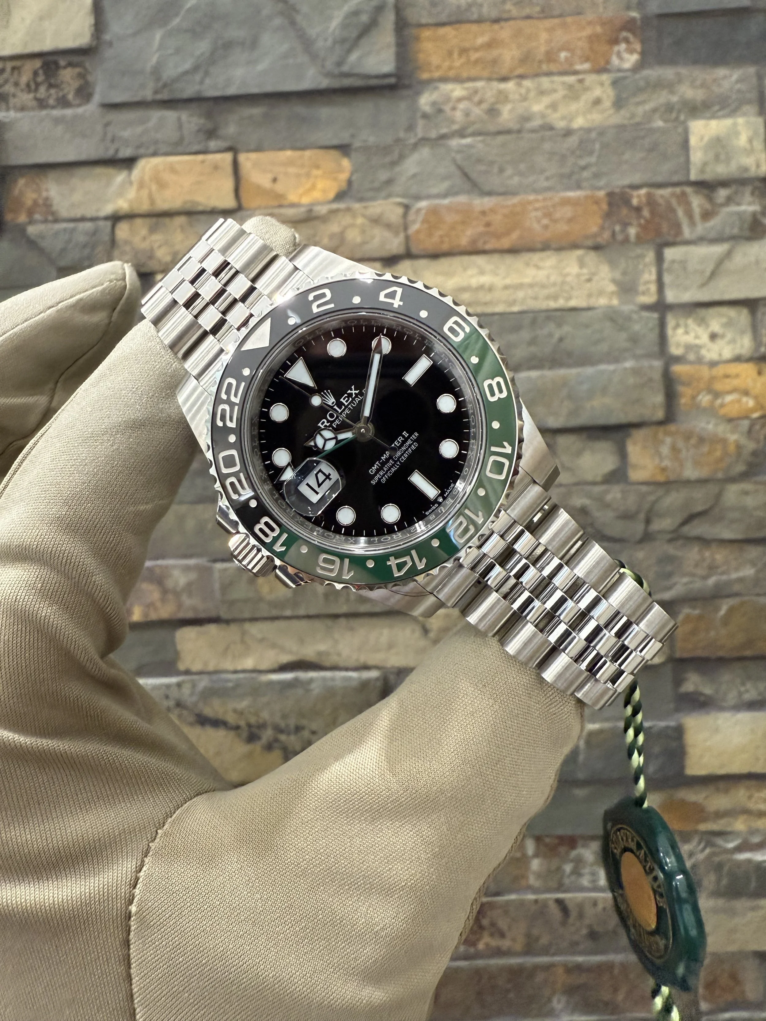2025 Rolex Sprite GMT II REF 126720VTNR with box and papers. Call or come by our shop