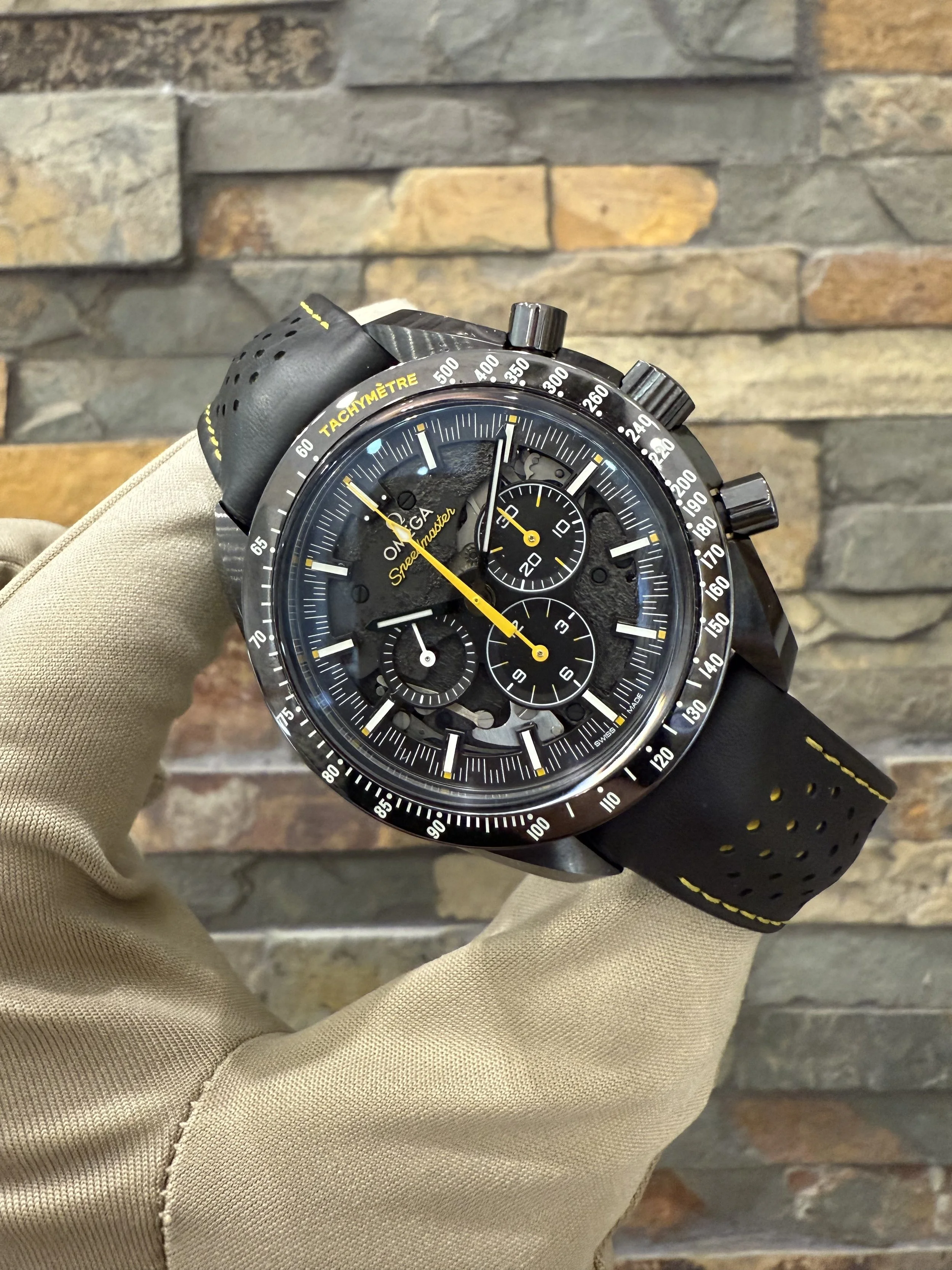Omega Dark Side of the Moon Speedmaster  REF #311.92 with box and papers. Call or stop by our shop