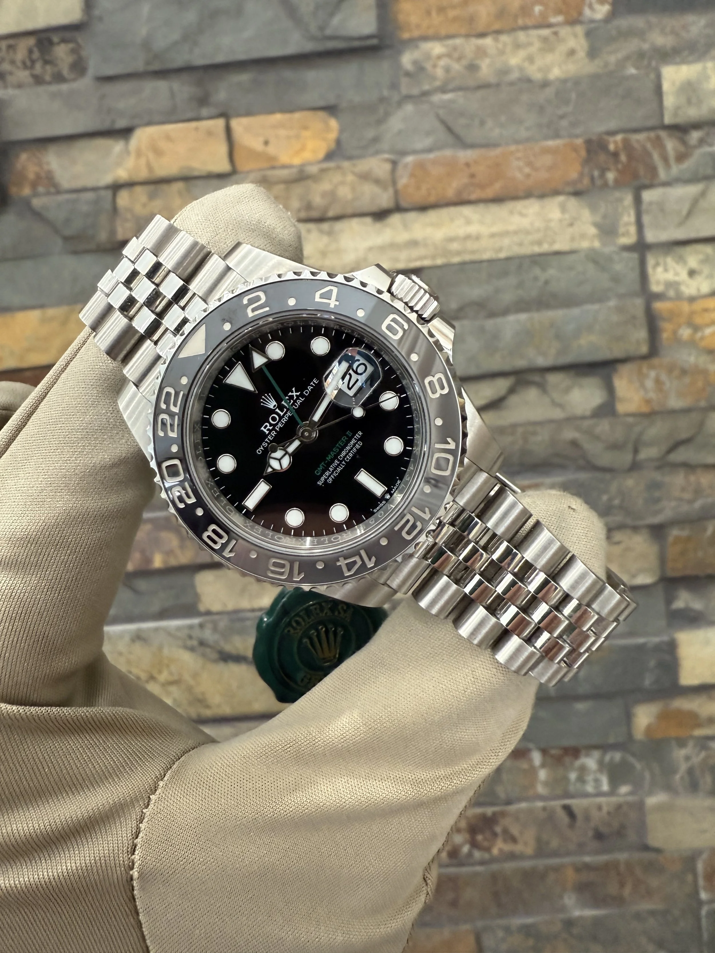 2025 Rolex Bruce Wayne GMT II Ref 126710GRNR Box and papers. Call or stop by our shop.