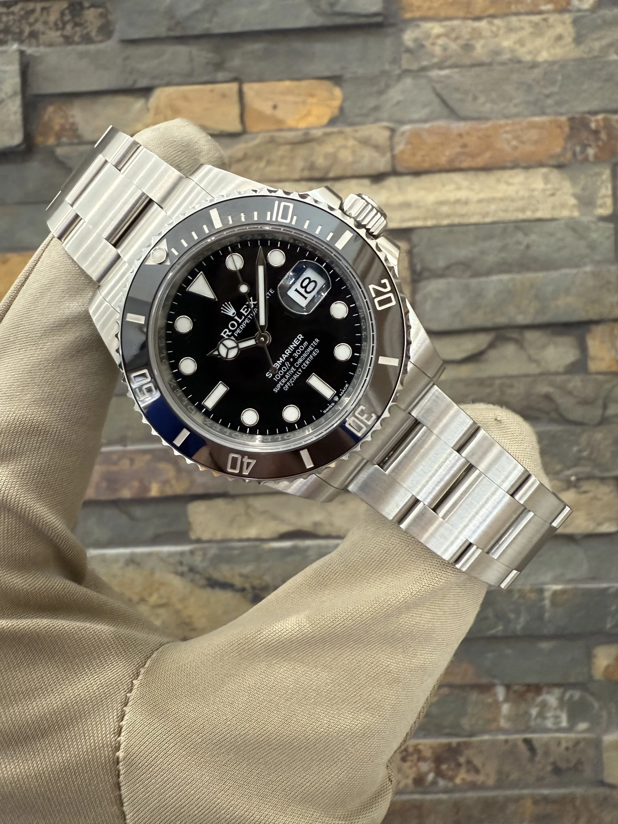 2025 Rolex Submariner REF #126610LN with box and papers. Call or stop by our shop