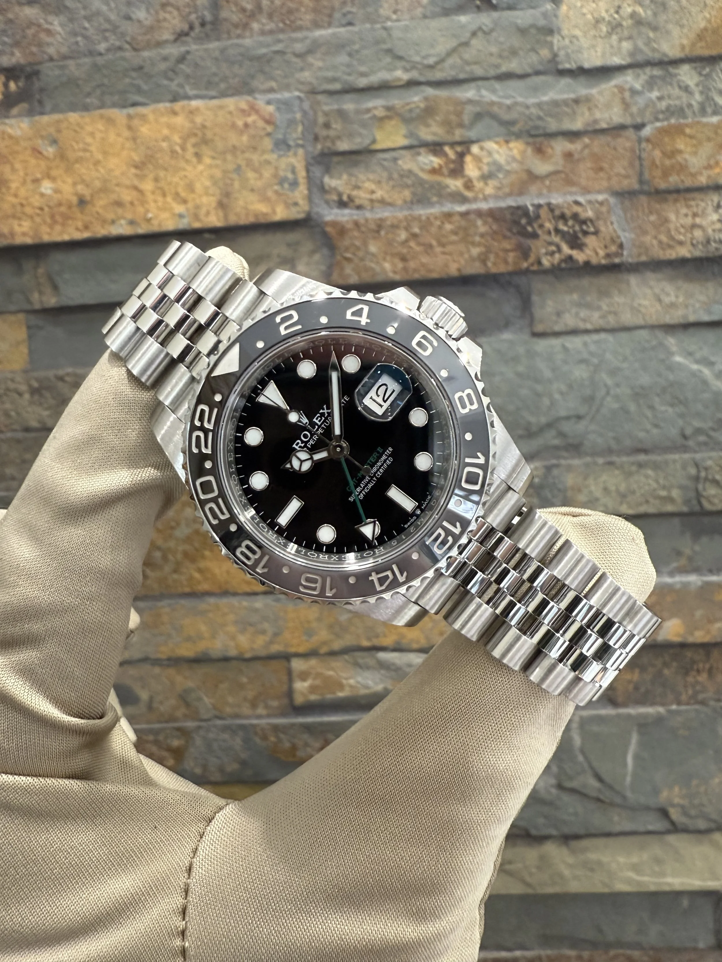2025 Rolex Bruce Wayne GMT II REF #126710GRNR with box and papers. Call or stop by our shop