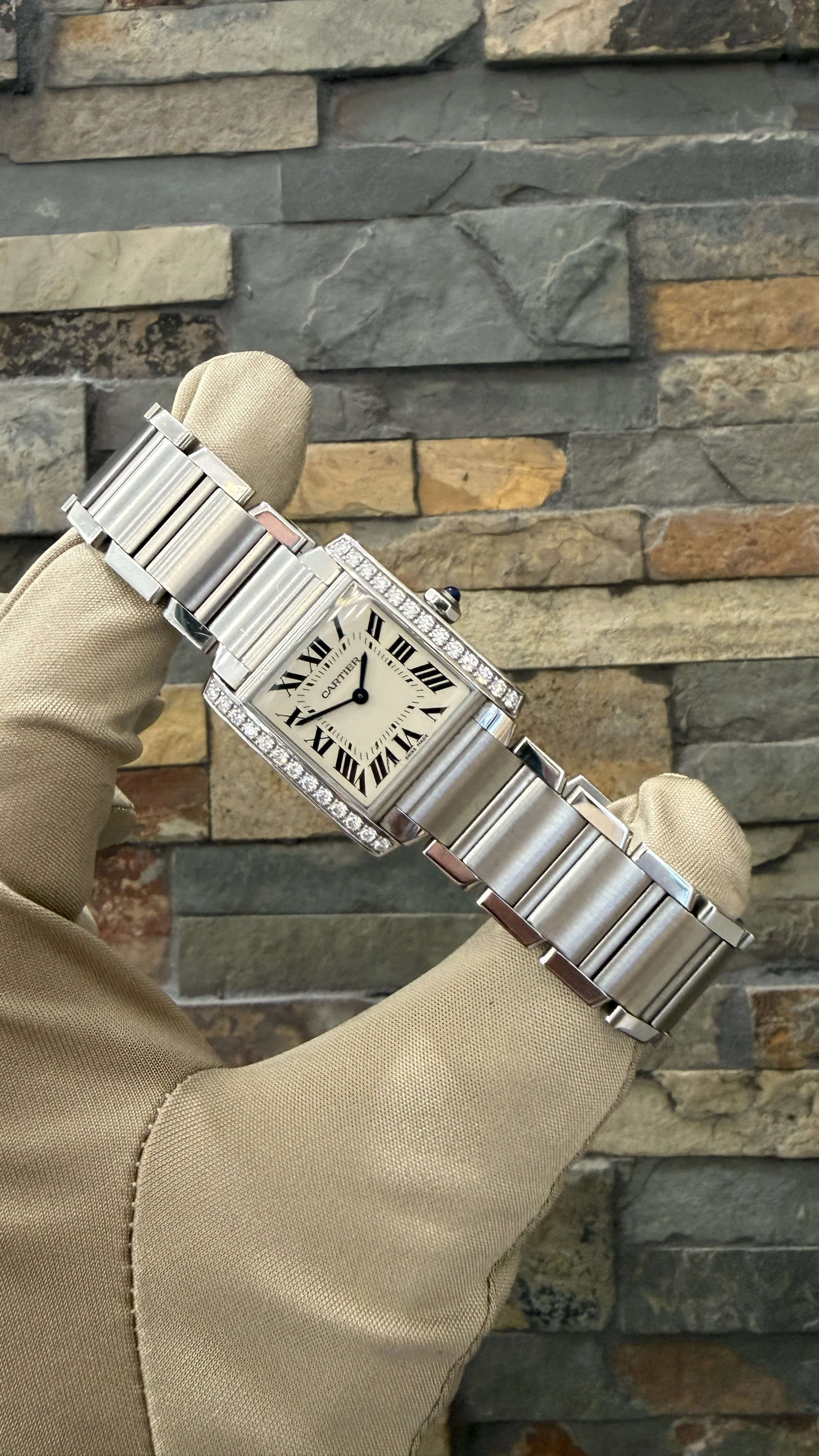 2022 Cartier Tank REF #3751 with box and papers. Call or stop by our shop